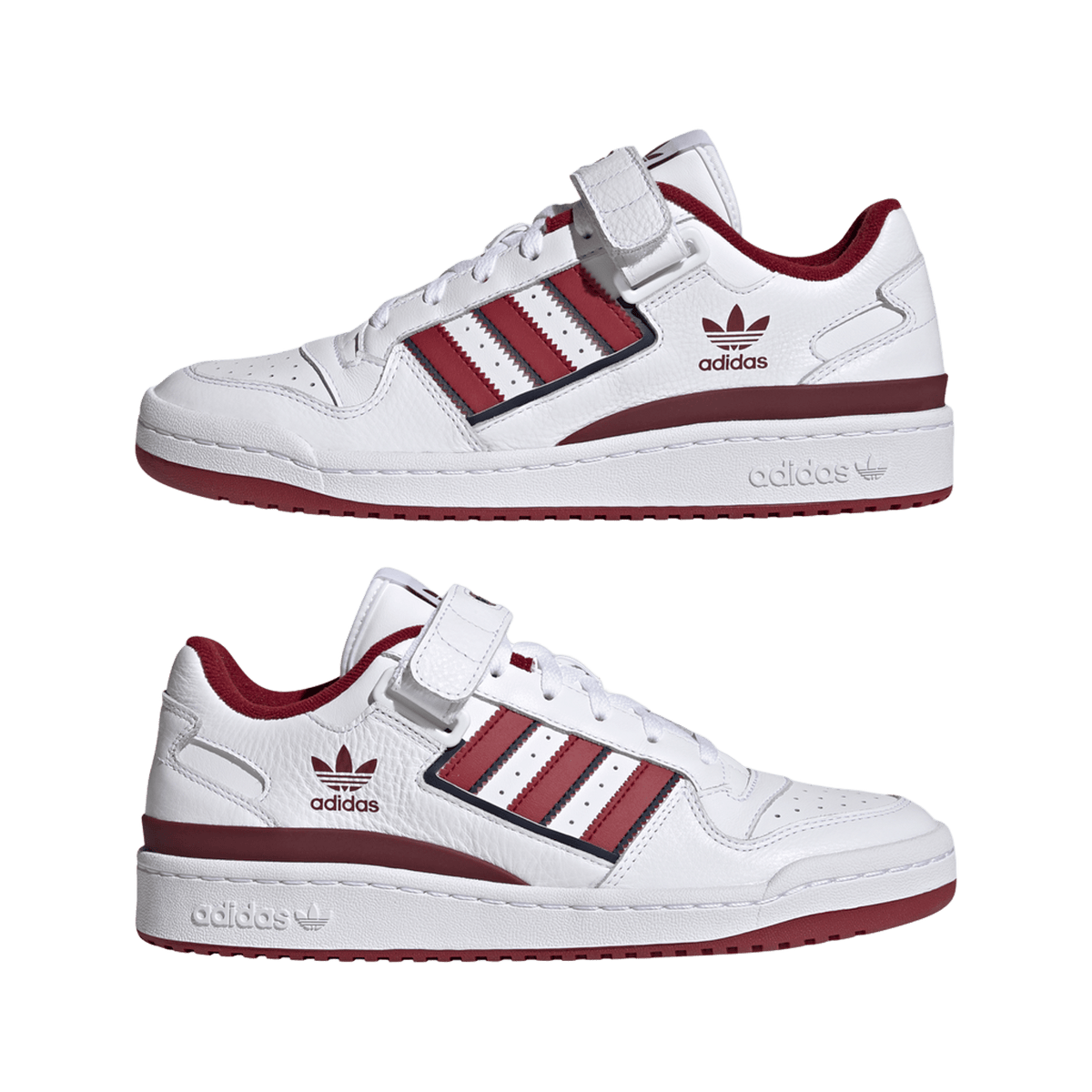 adidas Forum Low Cloud White Collegiate Burgundy Collegiate Navy