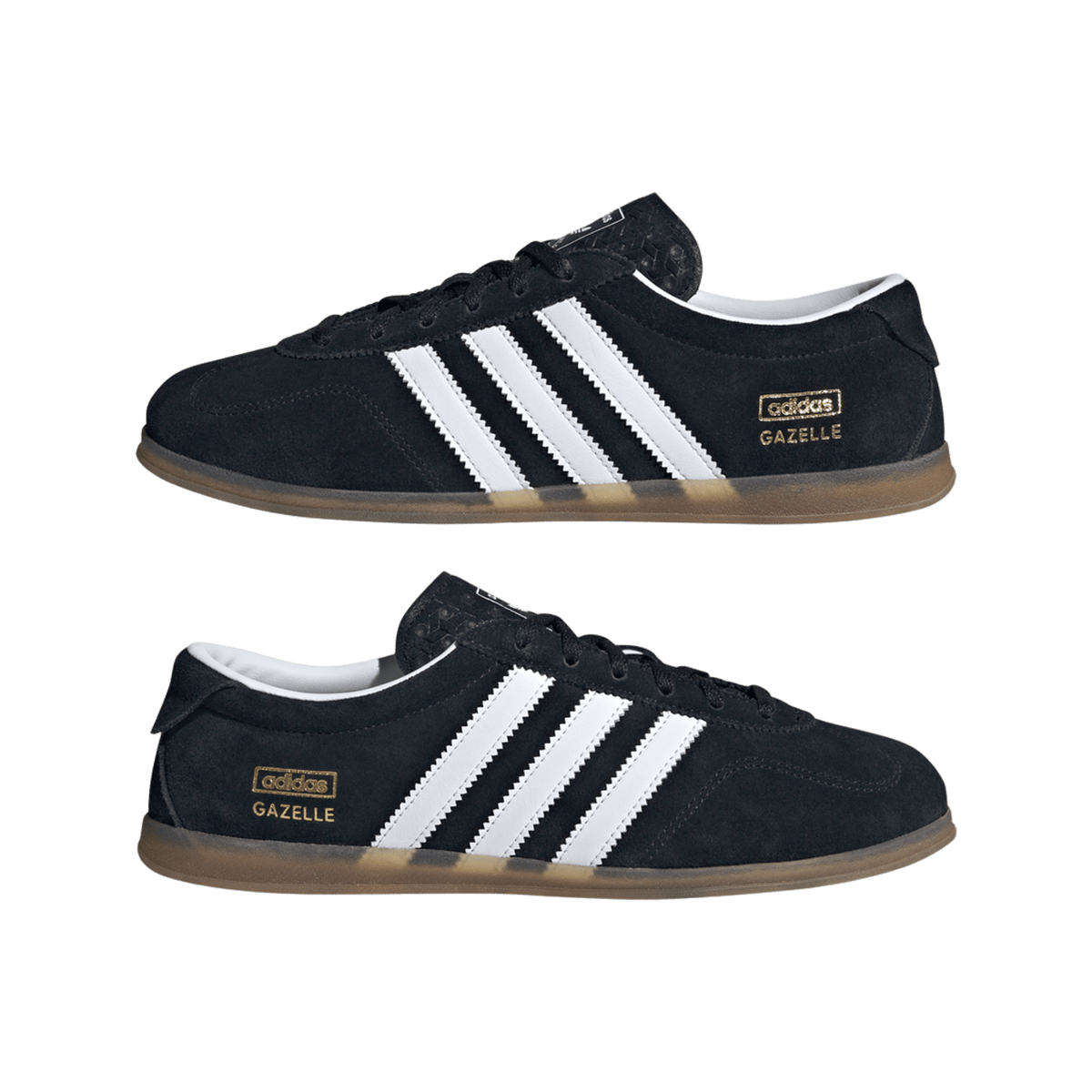 adidas Gazelle Lo Pro Black White Gum (Women's)