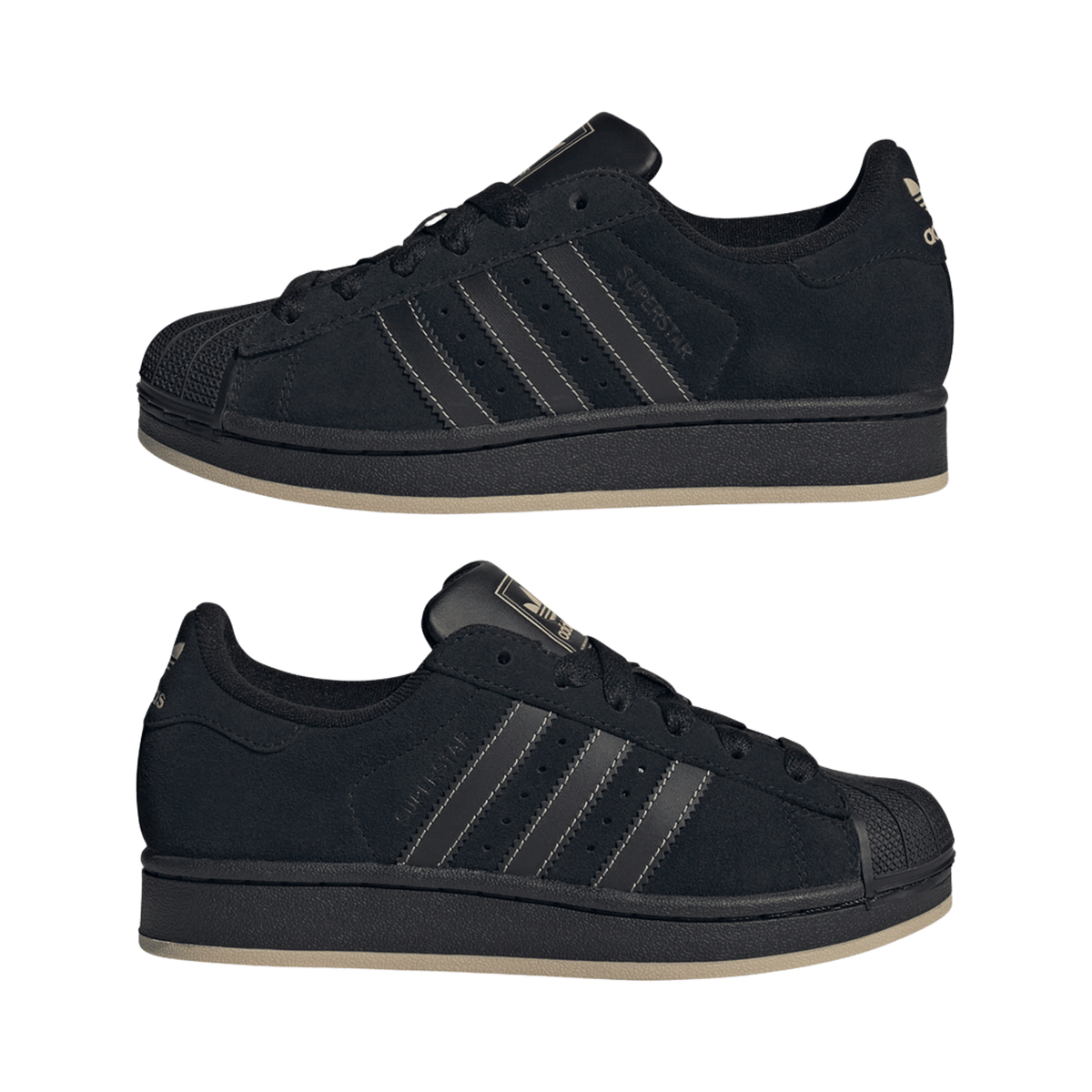 adidas Superstar Black Gold Metallic (GS)