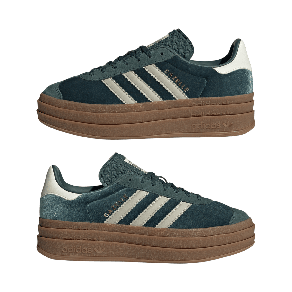 adidas Gazelle Bold Mineral Green Velvet (Women's)