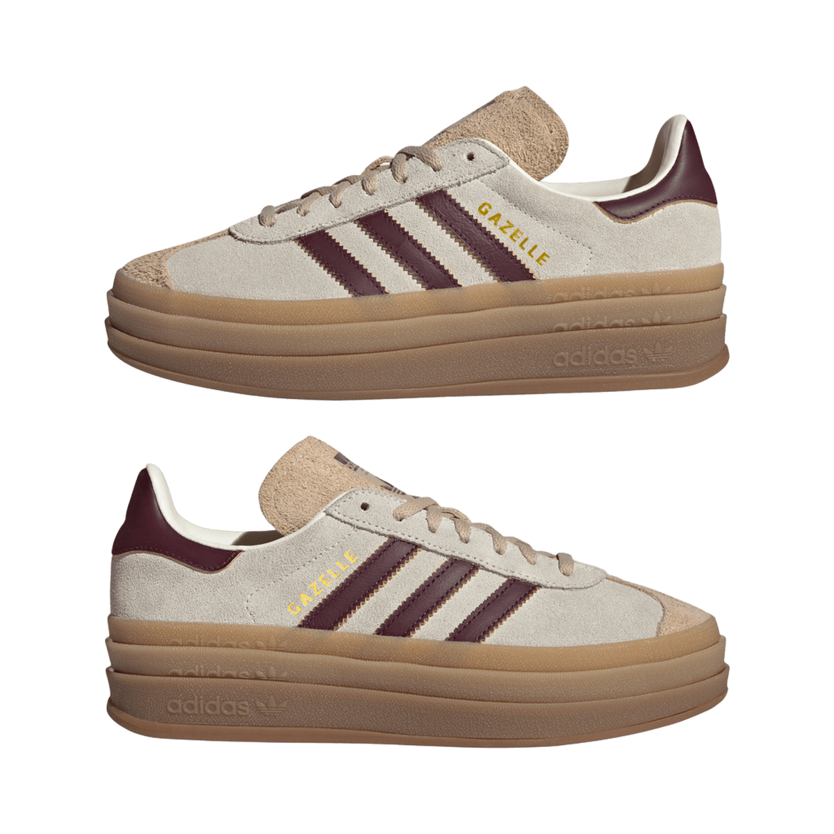 adidas Gazelle Bold Cream White Maroon (Women's)