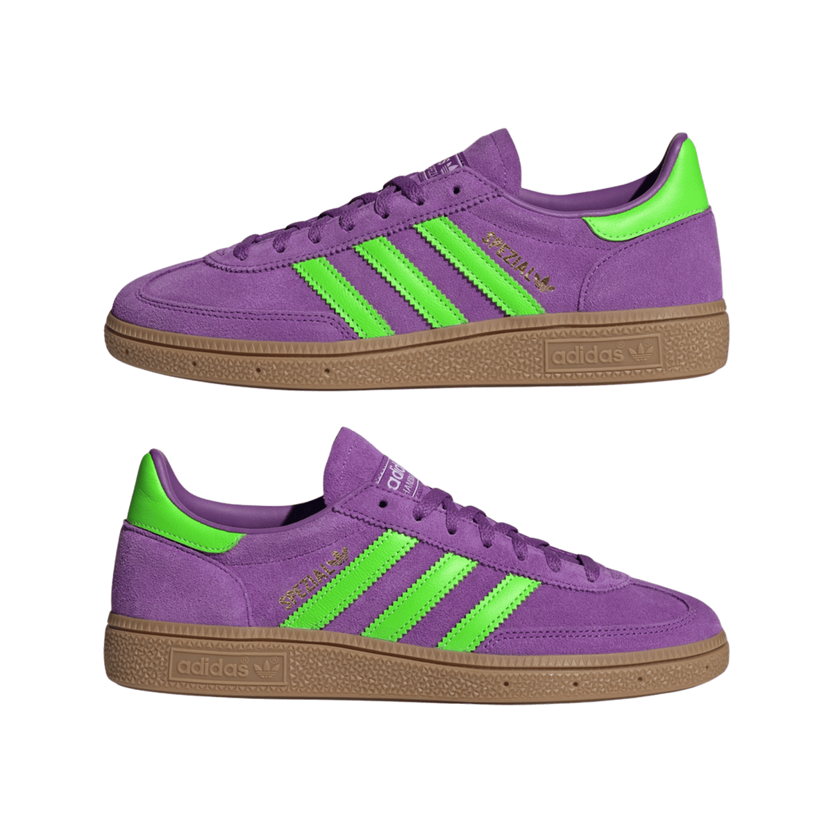 adidas Handball Spezial Elastic Active Purple Solar Green (Women's)