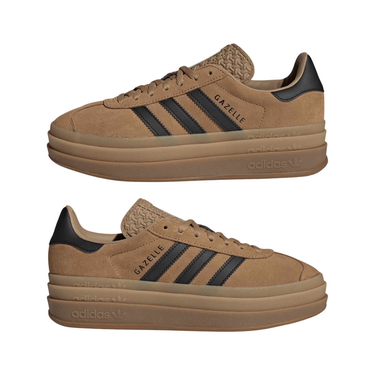 adidas Gazelle Bold Cardboard Black Gum (Women's)