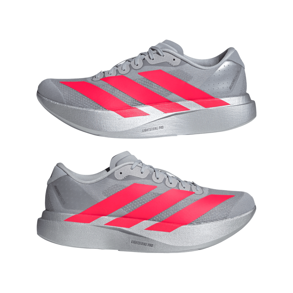 adidas Adizero Evo SL Silver Metallic Lucid Red
