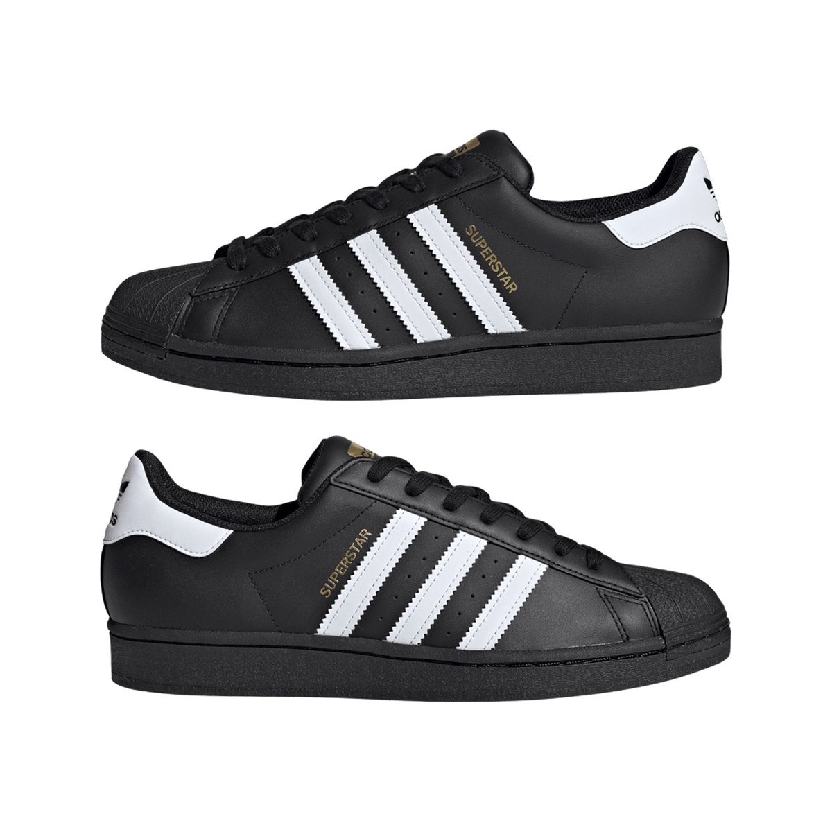 adidas Superstar Core Black Cloud White Gold