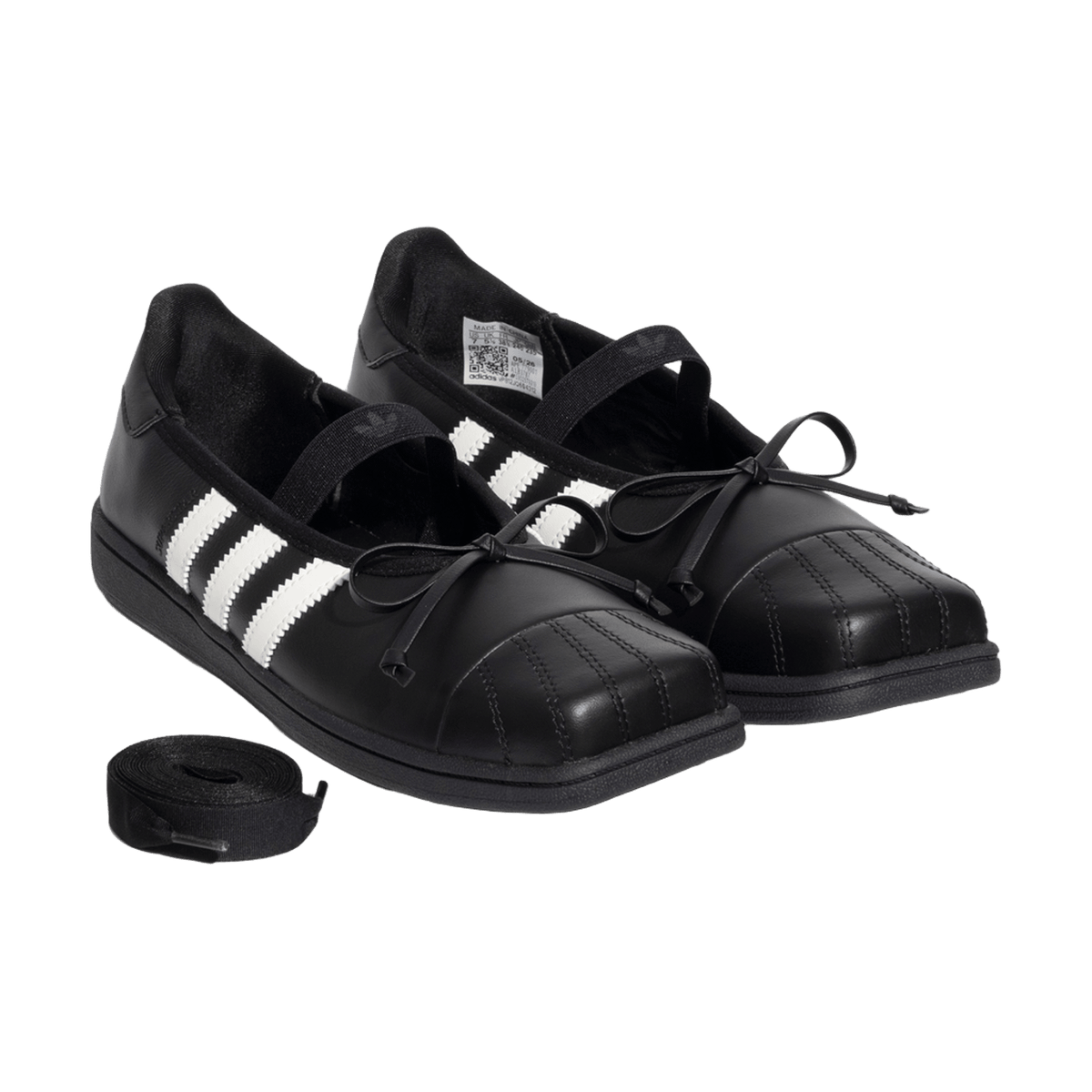 adidas Superstar Square Toe Ballet JENNIE Black Offf White (Women's)