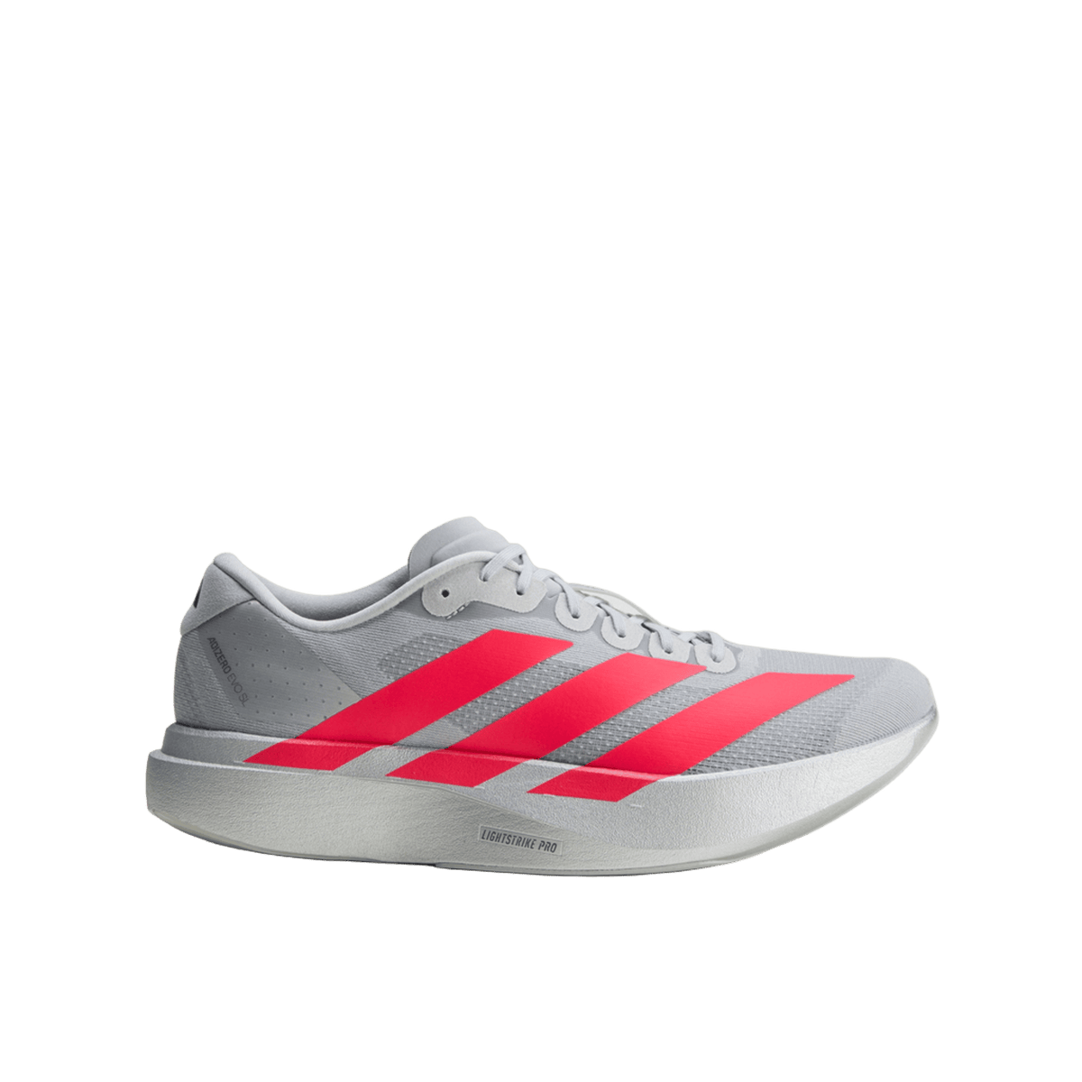adidas Adizero Evo SL Silver Metallic Lucid Red