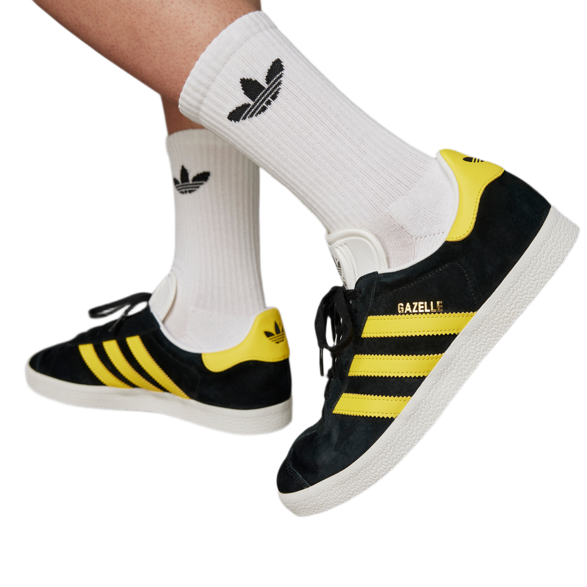 adidas Gazelle Black Impact Yellow