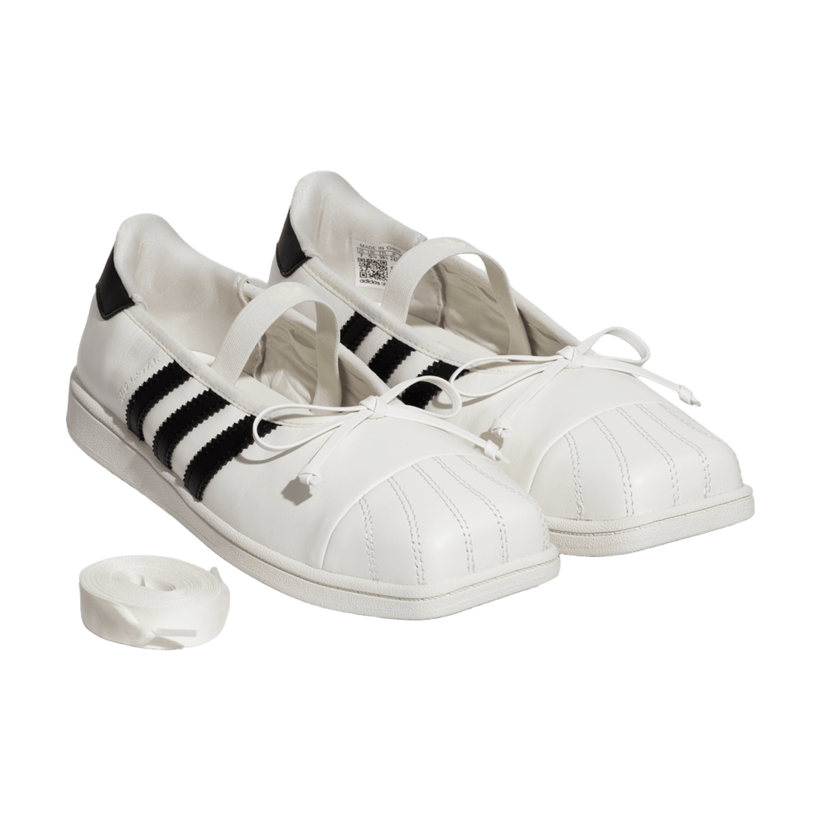 adidas Superstar Square Toe Ballet JENNIE Off White Black (Women's)