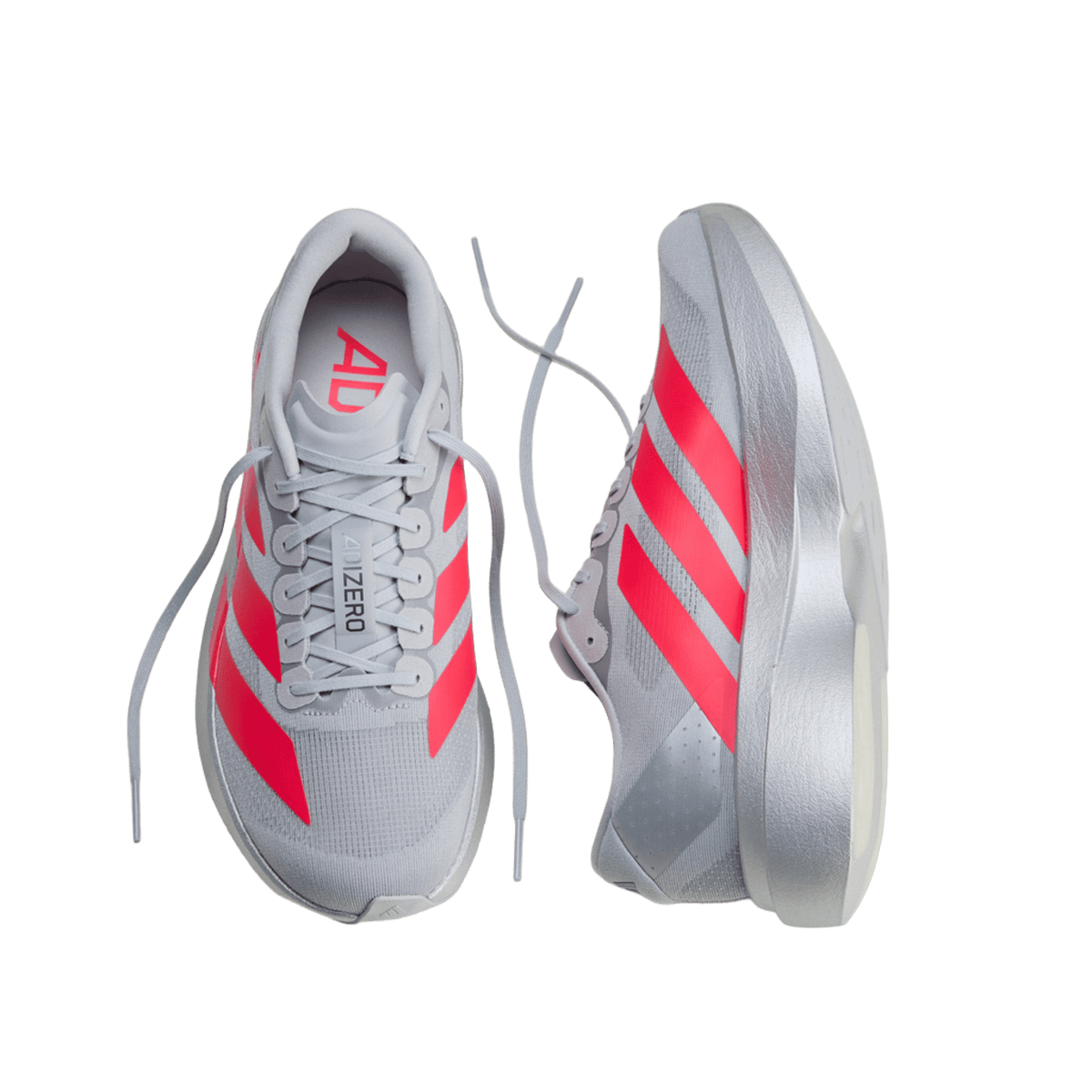 adidas Adizero Evo SL Silver Metallic Lucid Red