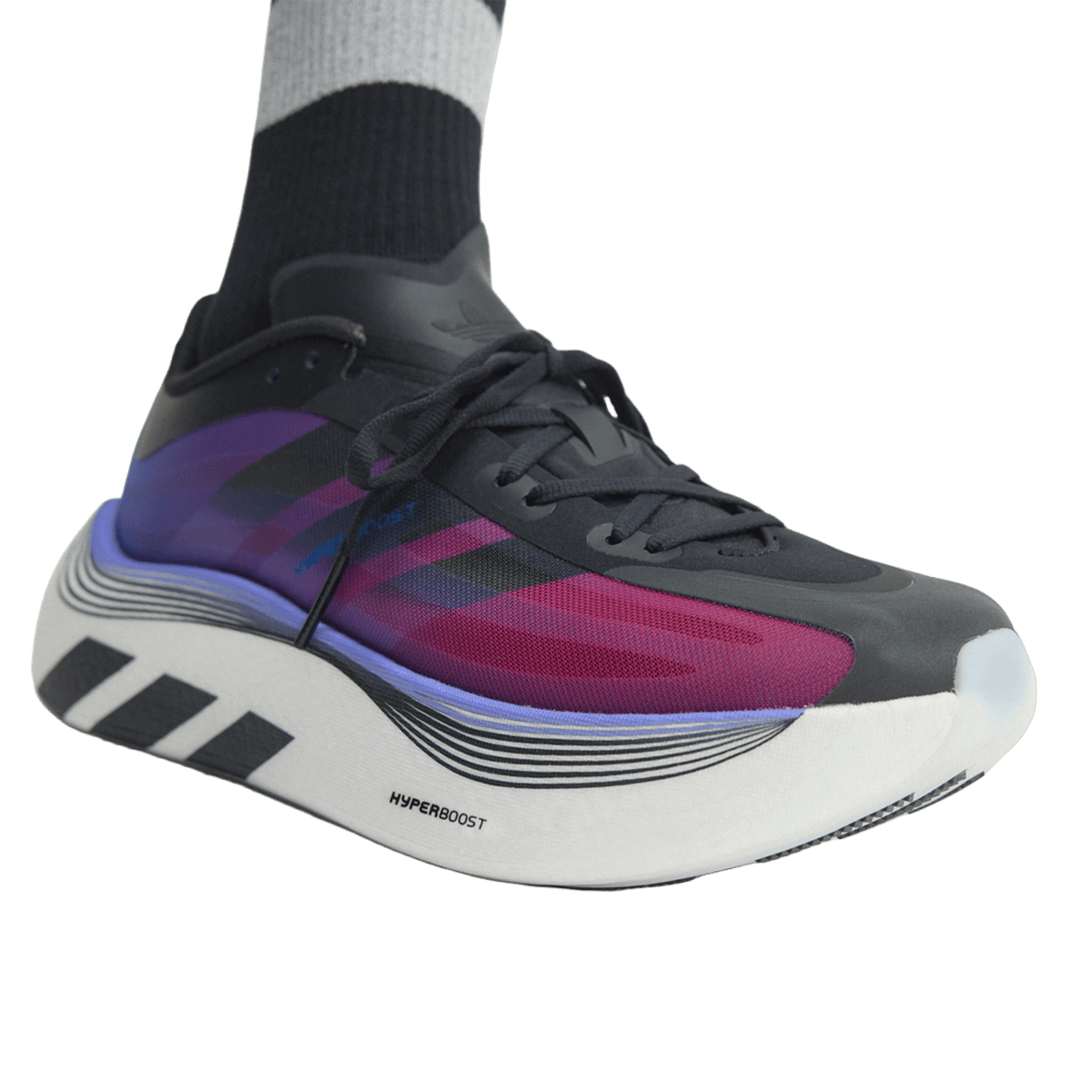 adidas Hyper Boost Euphoria LT Black Lucid Blue Solar Red