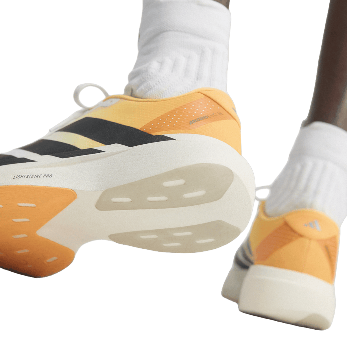 adidas Adizero Evo SL White Lucid Tangerine