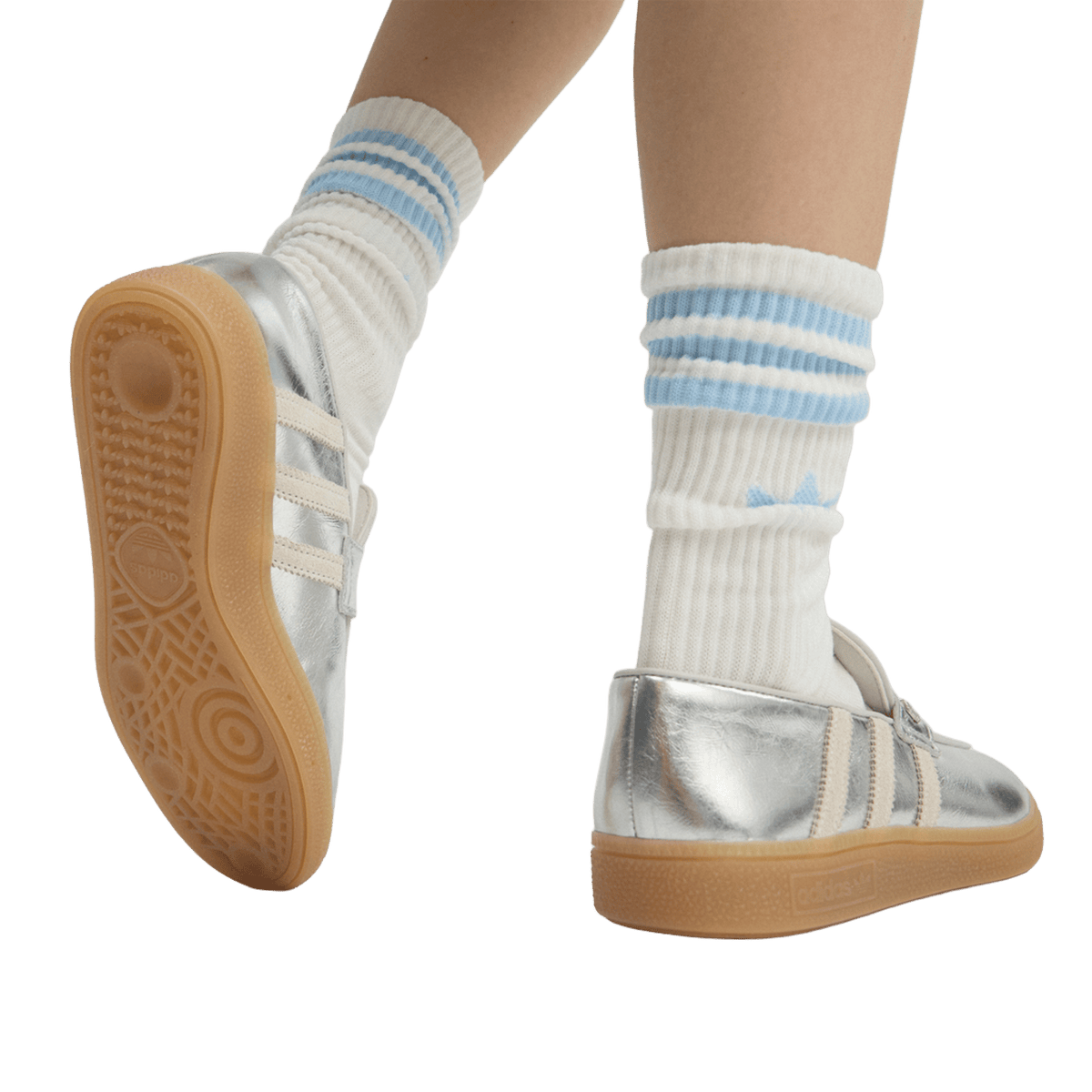 adidas Handball Spezial Loafer Silver Metallic Off White (Women's)
