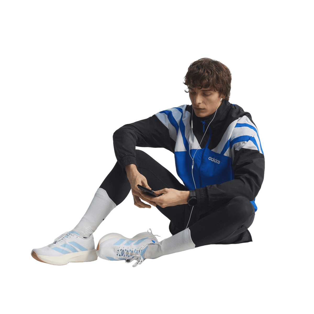 adidas Adizero Evo SL White Clear Blue