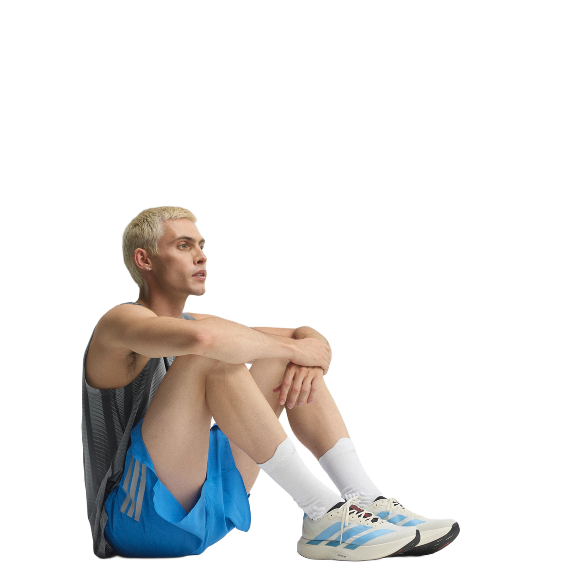adidas Adizero EVO SL Woven Off White Light Blue Red