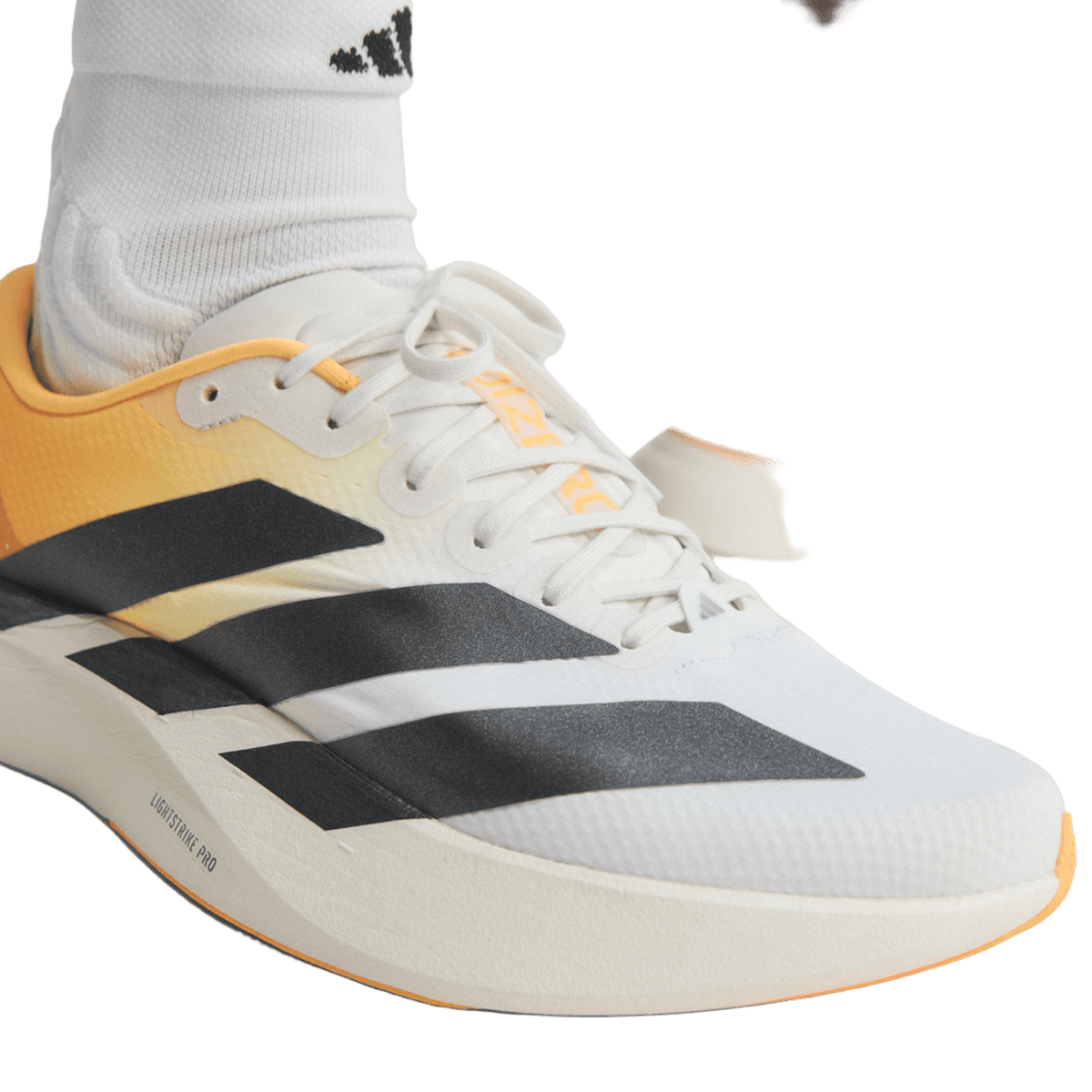 adidas Adizero Evo SL White Lucid Tangerine