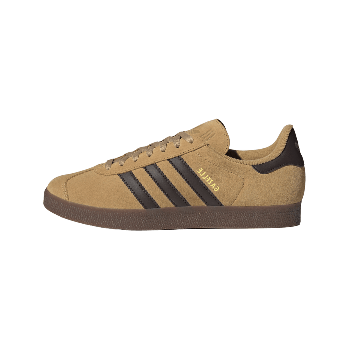 adidas Gazelle Golden Beige Dark Brown Gold Metallic
