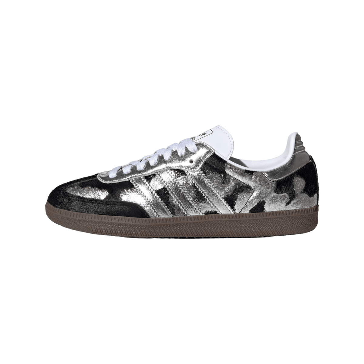 adidas Samba OG Black Pony Hair Silver Metallic (Women's)
