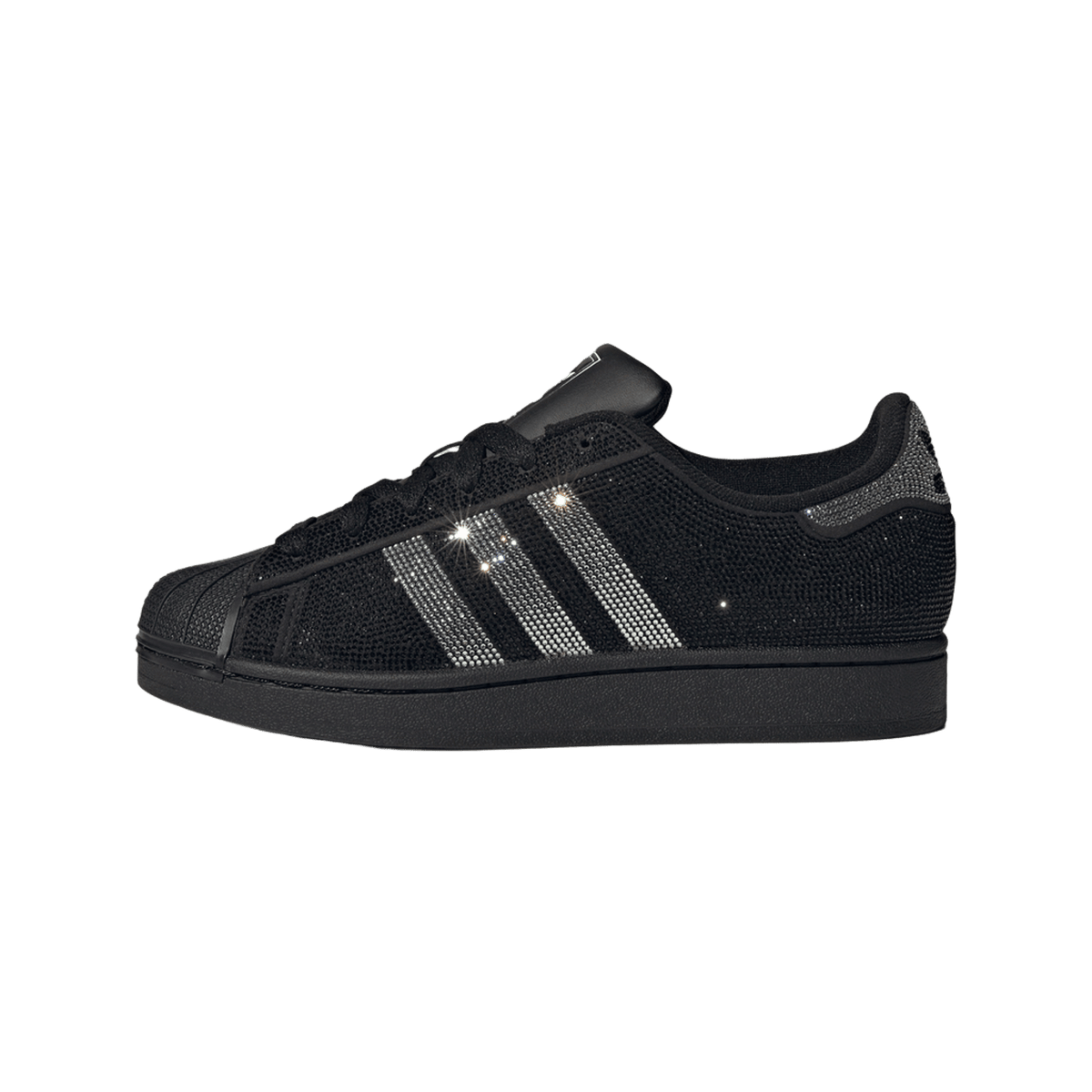 adidas Superstar II Rhinestone Black Silver (Women's)