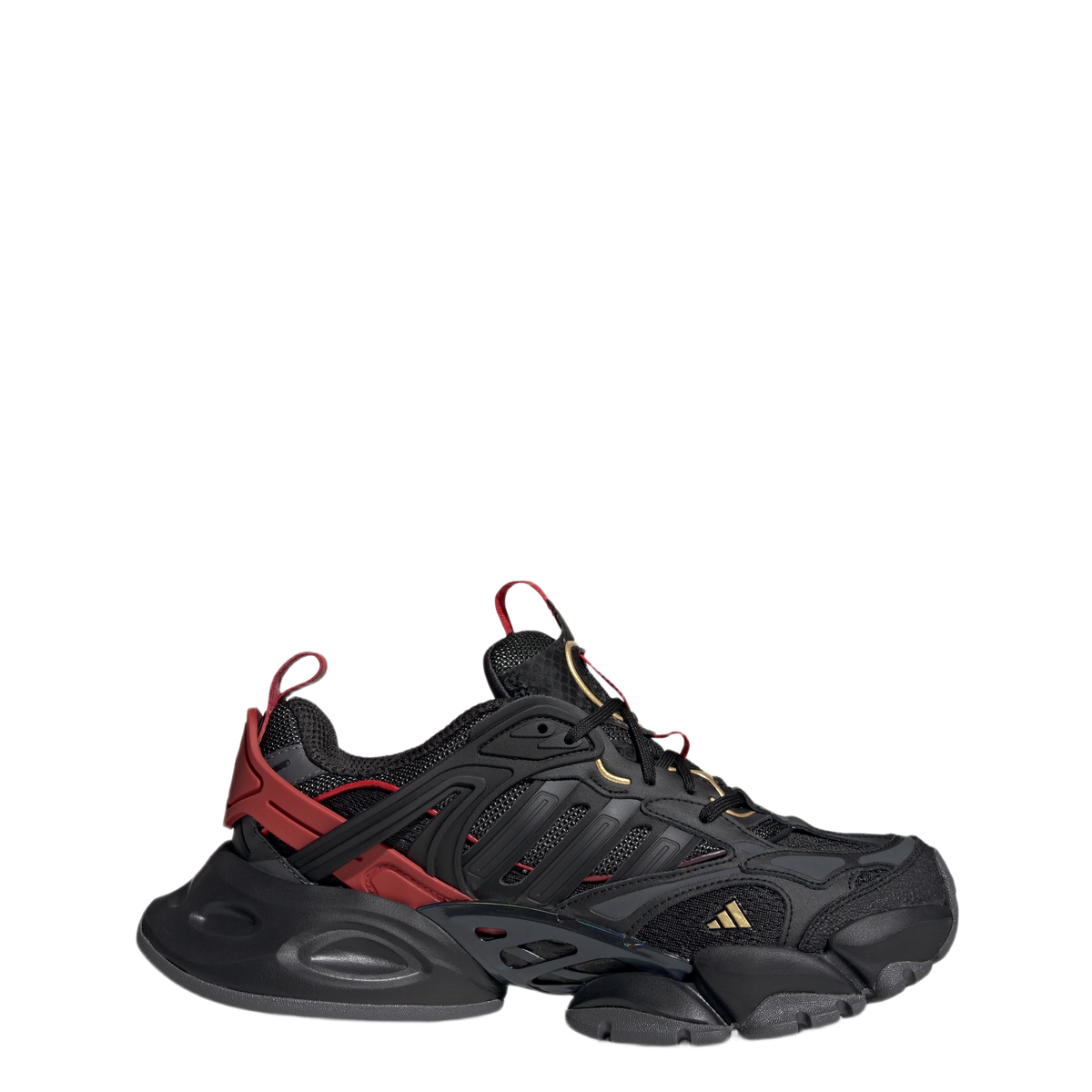adidas XLG Runner Deluxe Black Gold Metallic Red