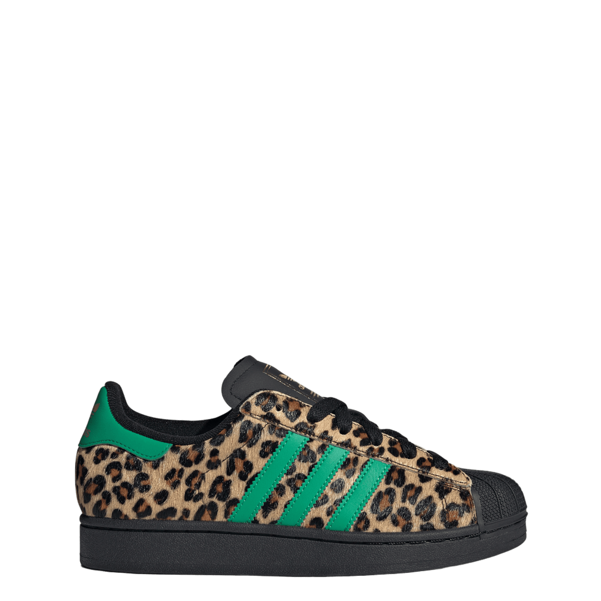 adidas Superstar Black Green Leopard (Women's)