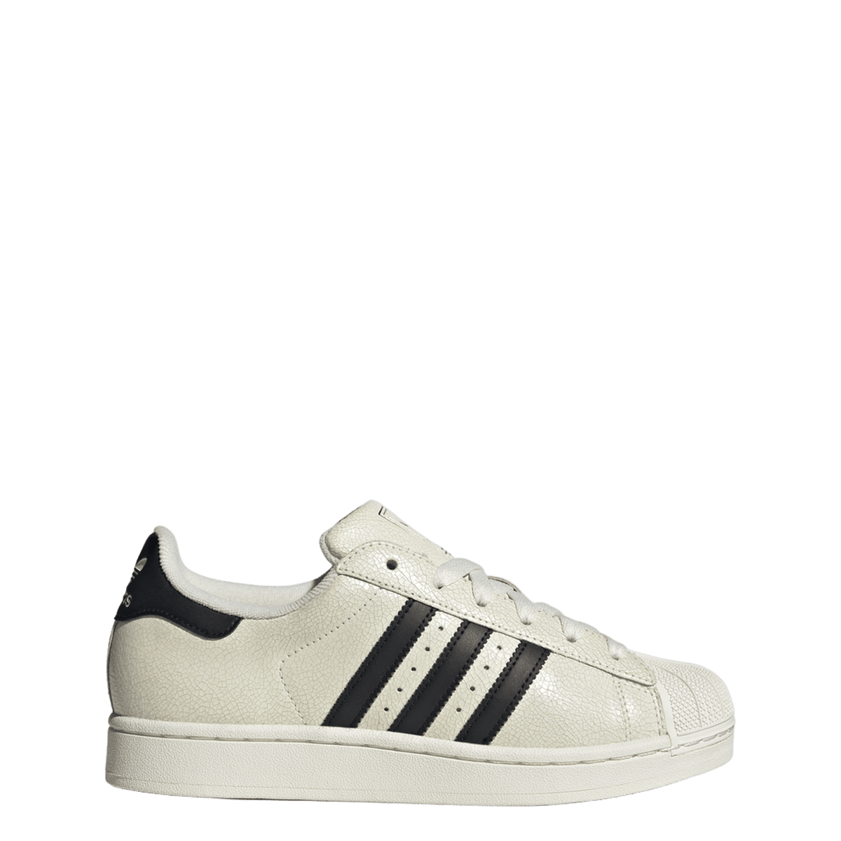 adidas Superstar II Off White Black Cracked Leather (Women's)