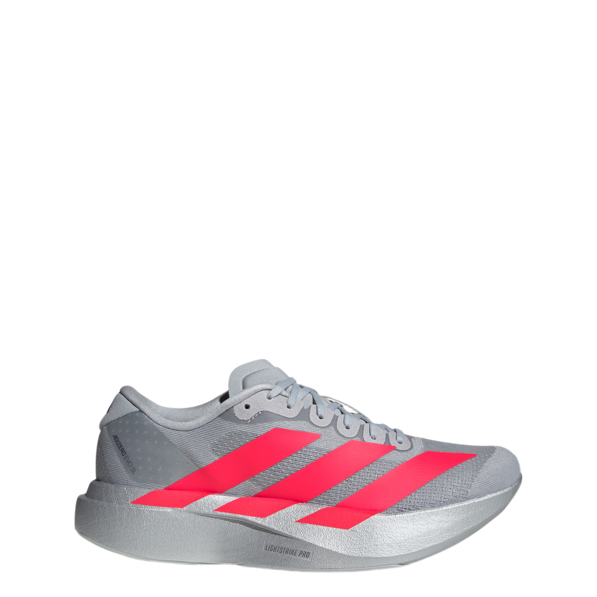 adidas Adizero Evo SL Silver Metallic Lucid Red (Women's)
