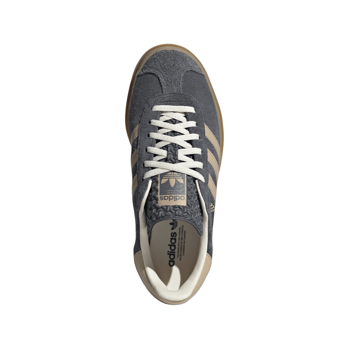 adidas Gazelle Bold Grey Magic Beige Gum (Women's)