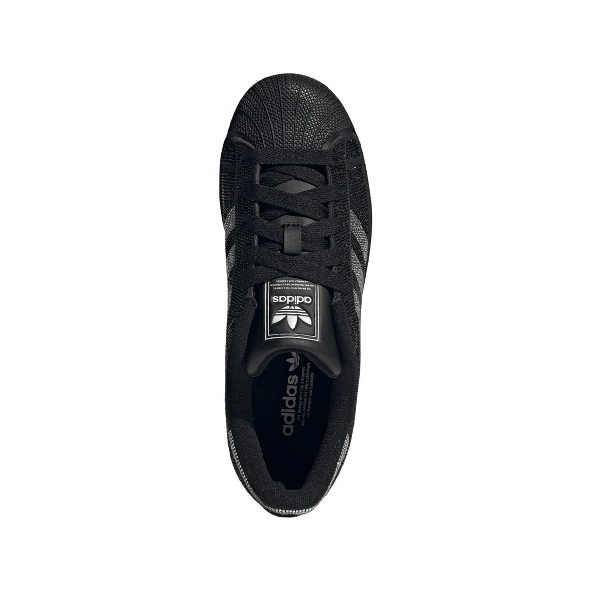 adidas Superstar II Rhinestone Black Silver (Women's)