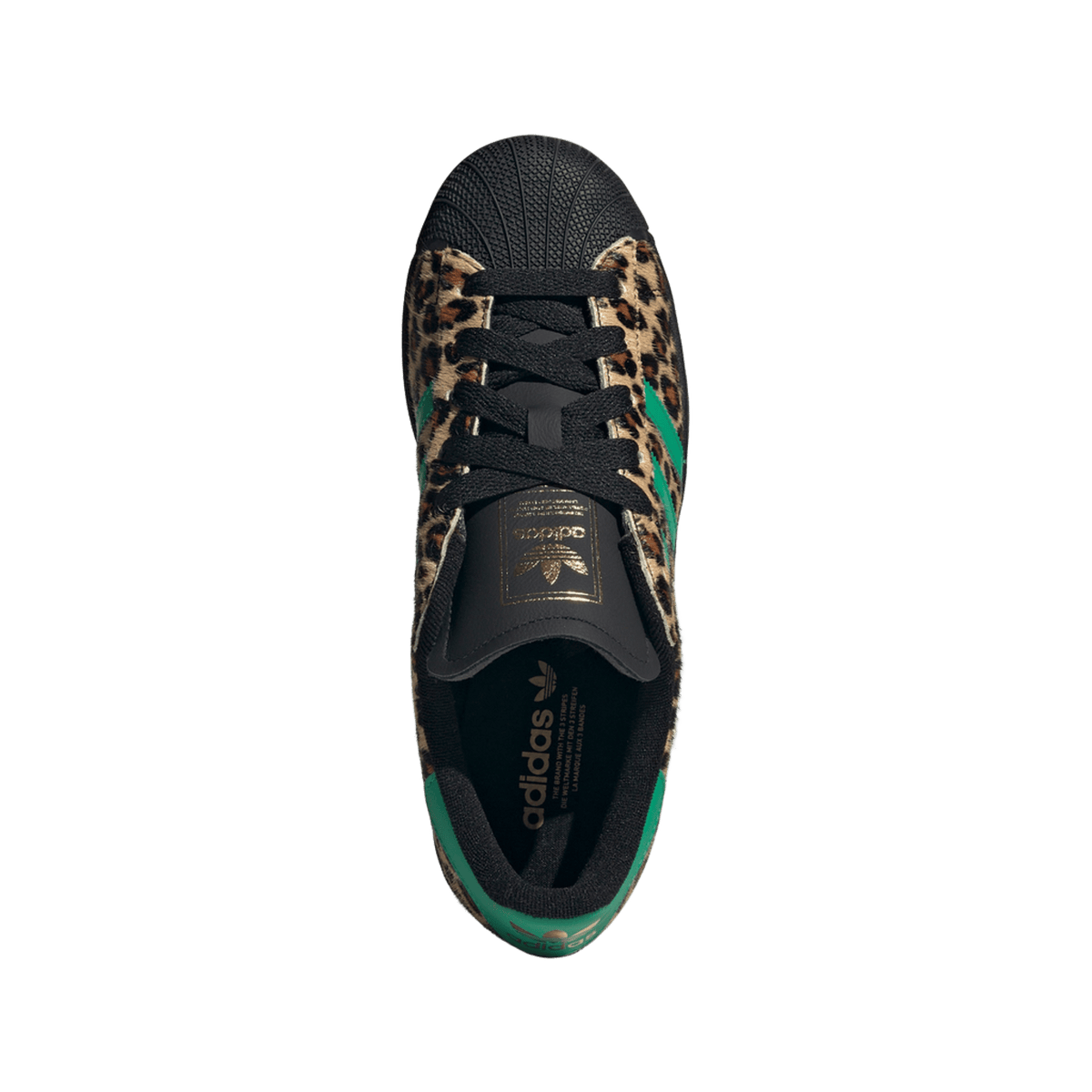 adidas Superstar Black Green Leopard (Women's)