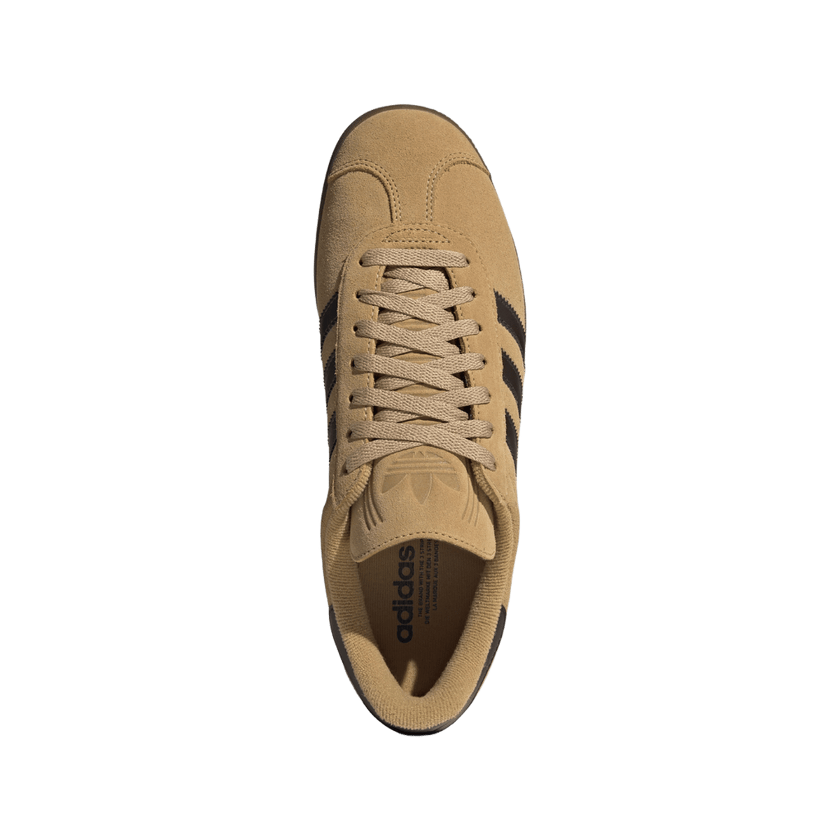 adidas Gazelle Golden Beige Dark Brown Gold Metallic