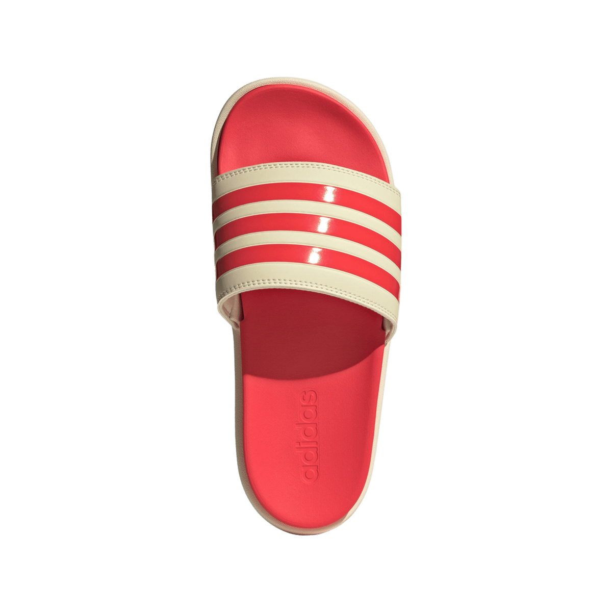 adidas Adilette Platform Slides Warm Vanilla Semi Lucid Red (Women's)