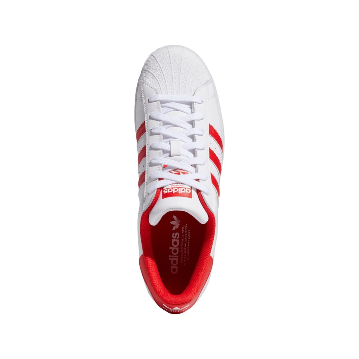 adidas Superstar Cloud White Vivid Red