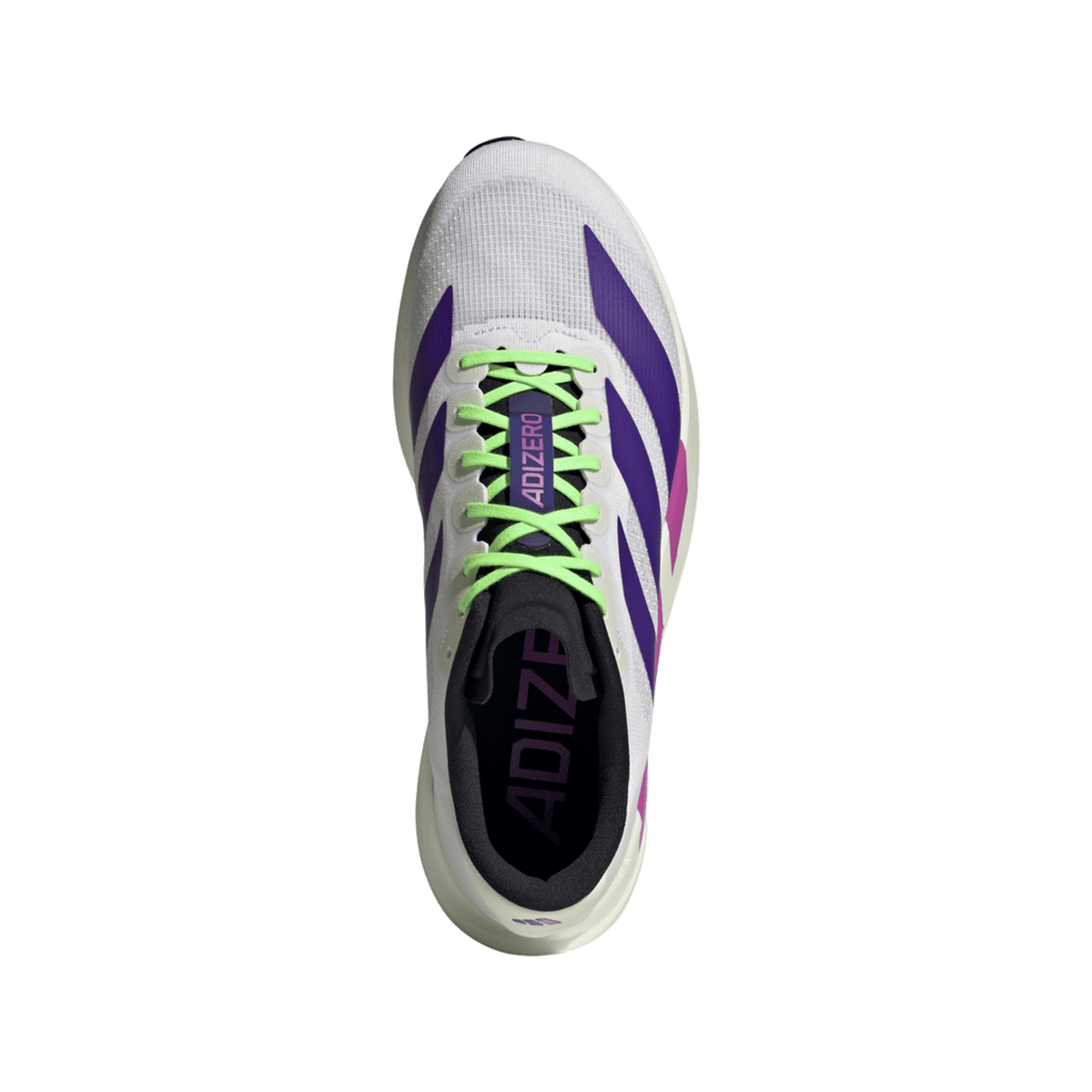 adidas Adizero Evo SL White Purple Lime Burst