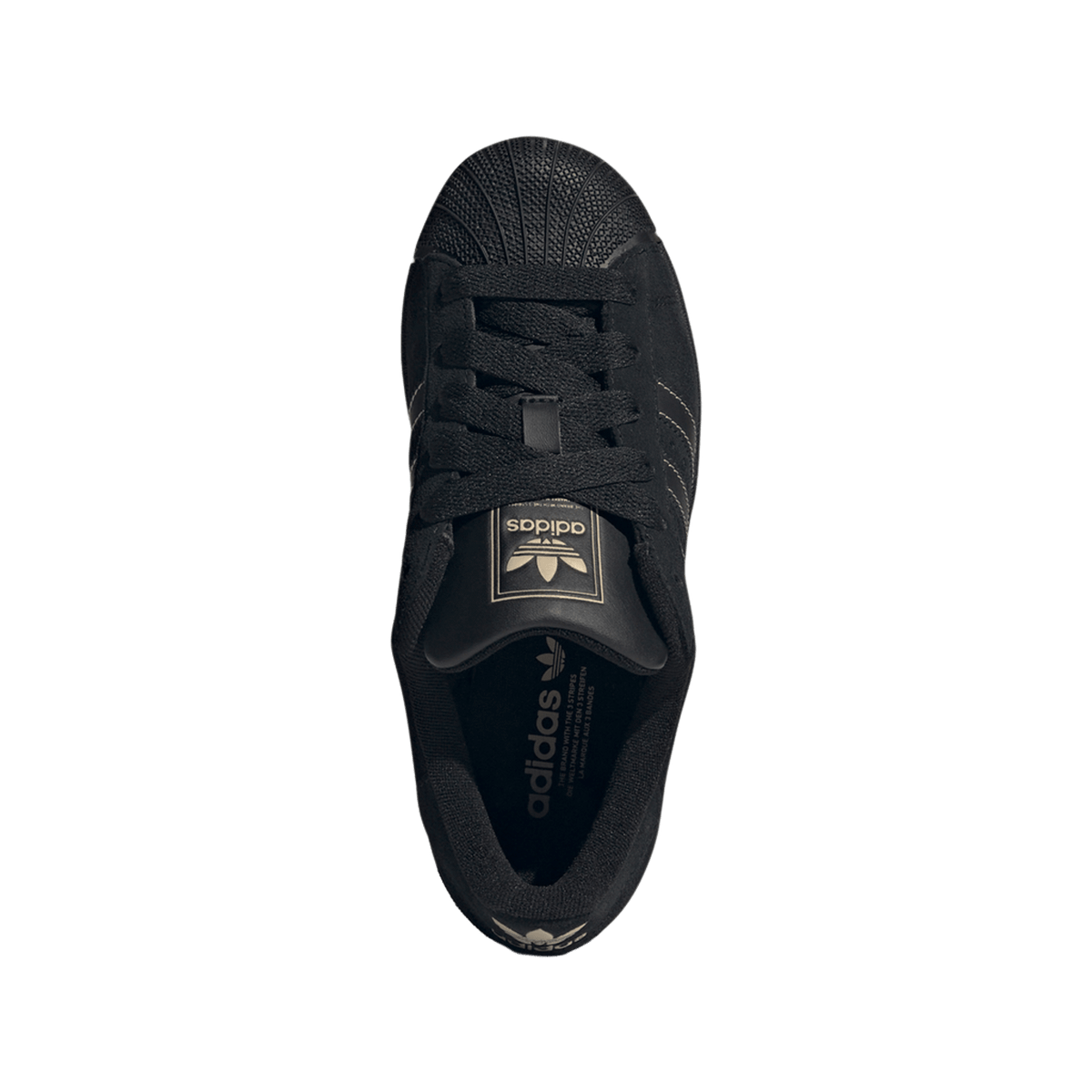 adidas Superstar Black Gold Metallic (GS)