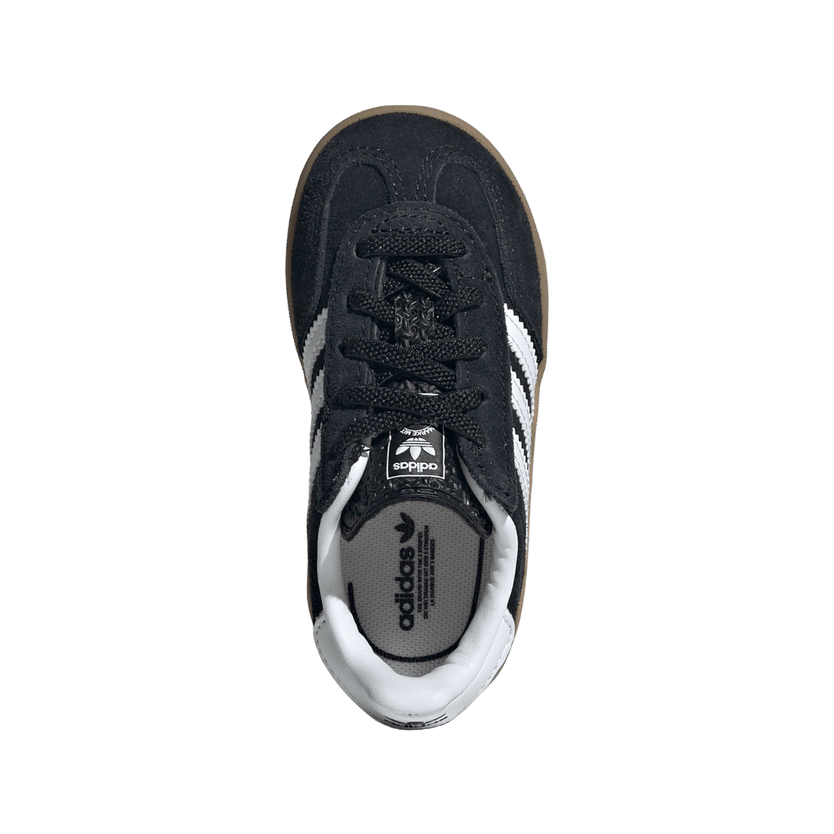 adidas Gazelle Indoor Comfort Closure Black White Gum (TD)