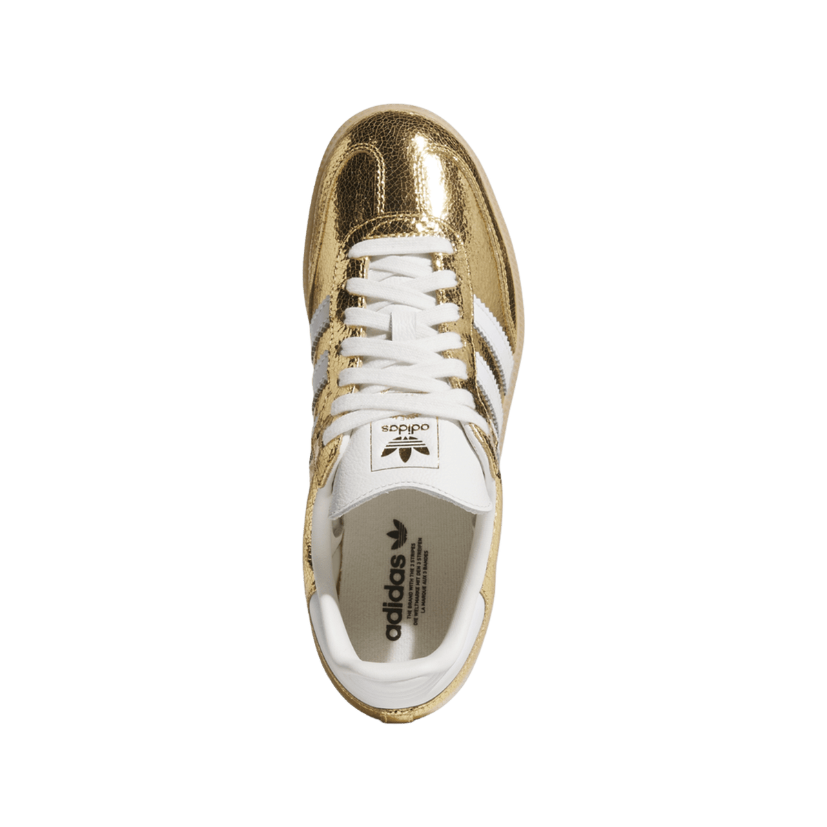 adidas Samba OG Gold Metallic Cracked Leather (Women's)