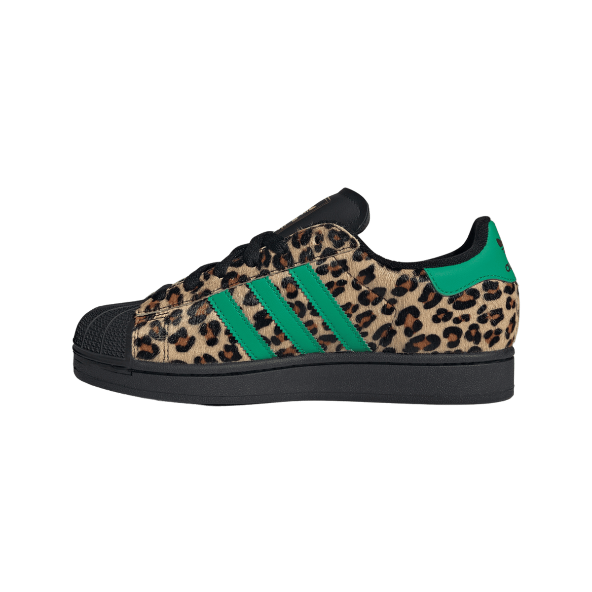 adidas Superstar Black Green Leopard (Women's)