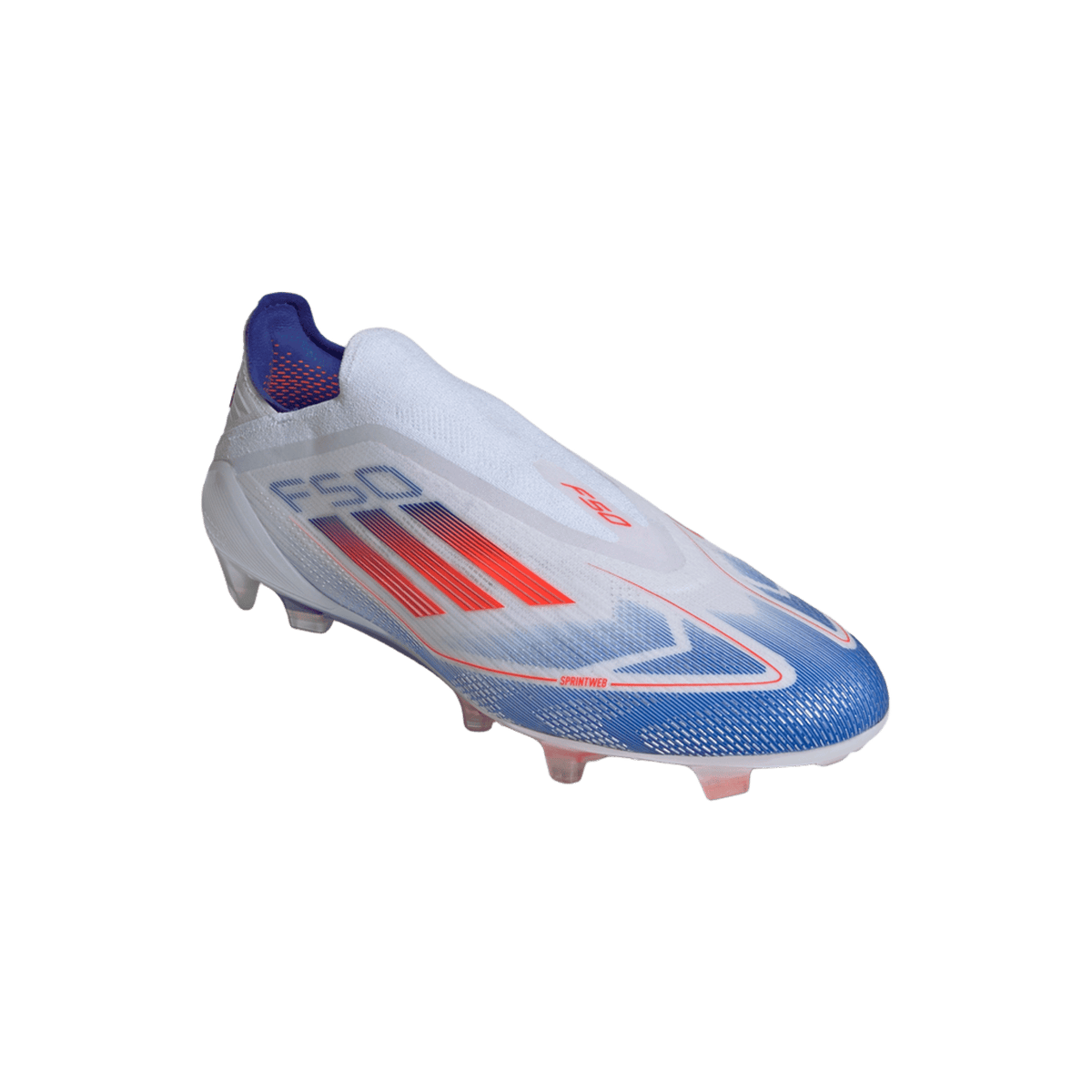 adidas F50 Elite Laceless FG Cloud White Solar Red Lucid Blue
