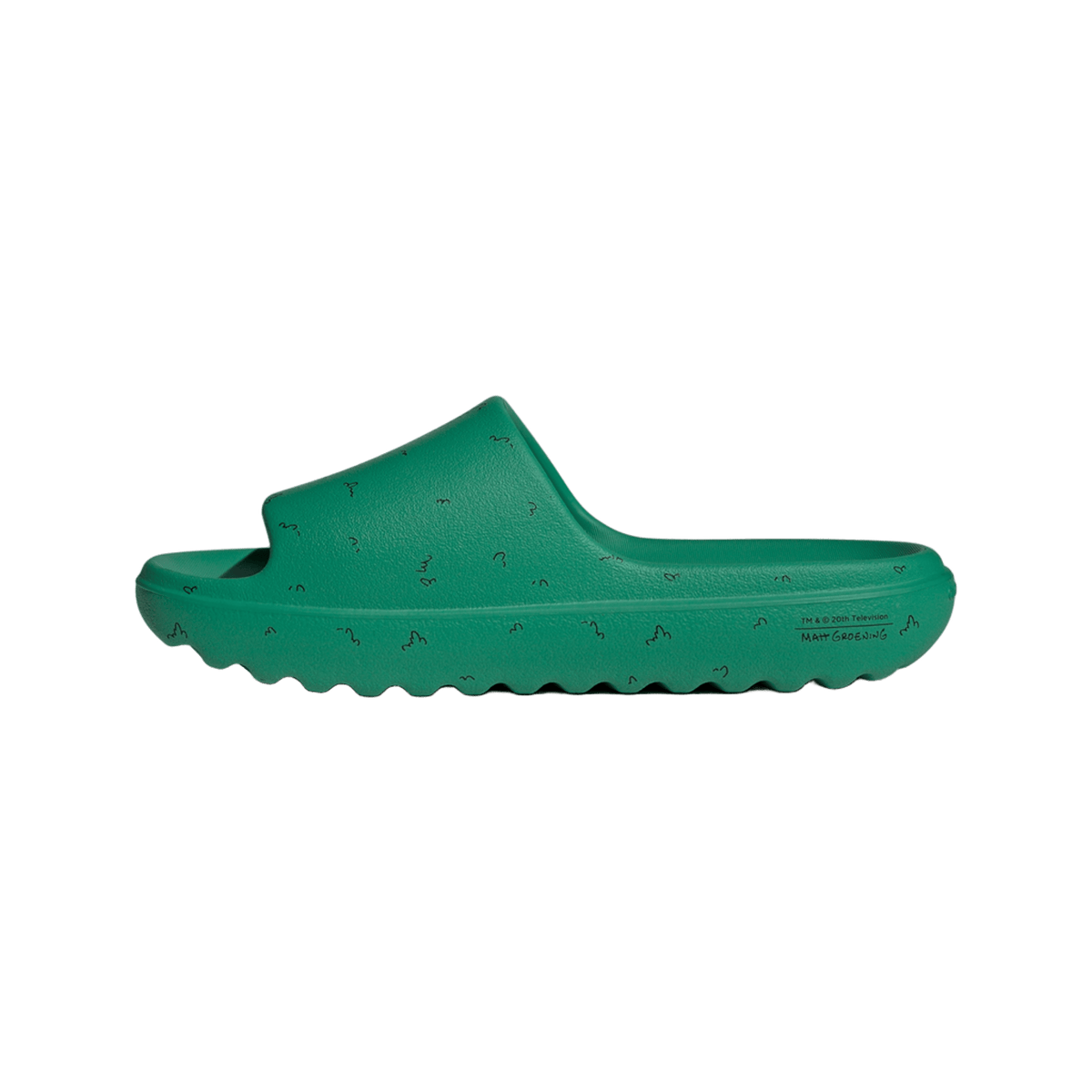 adidas Adilette Lumia Slides The Simpsons Court Green
