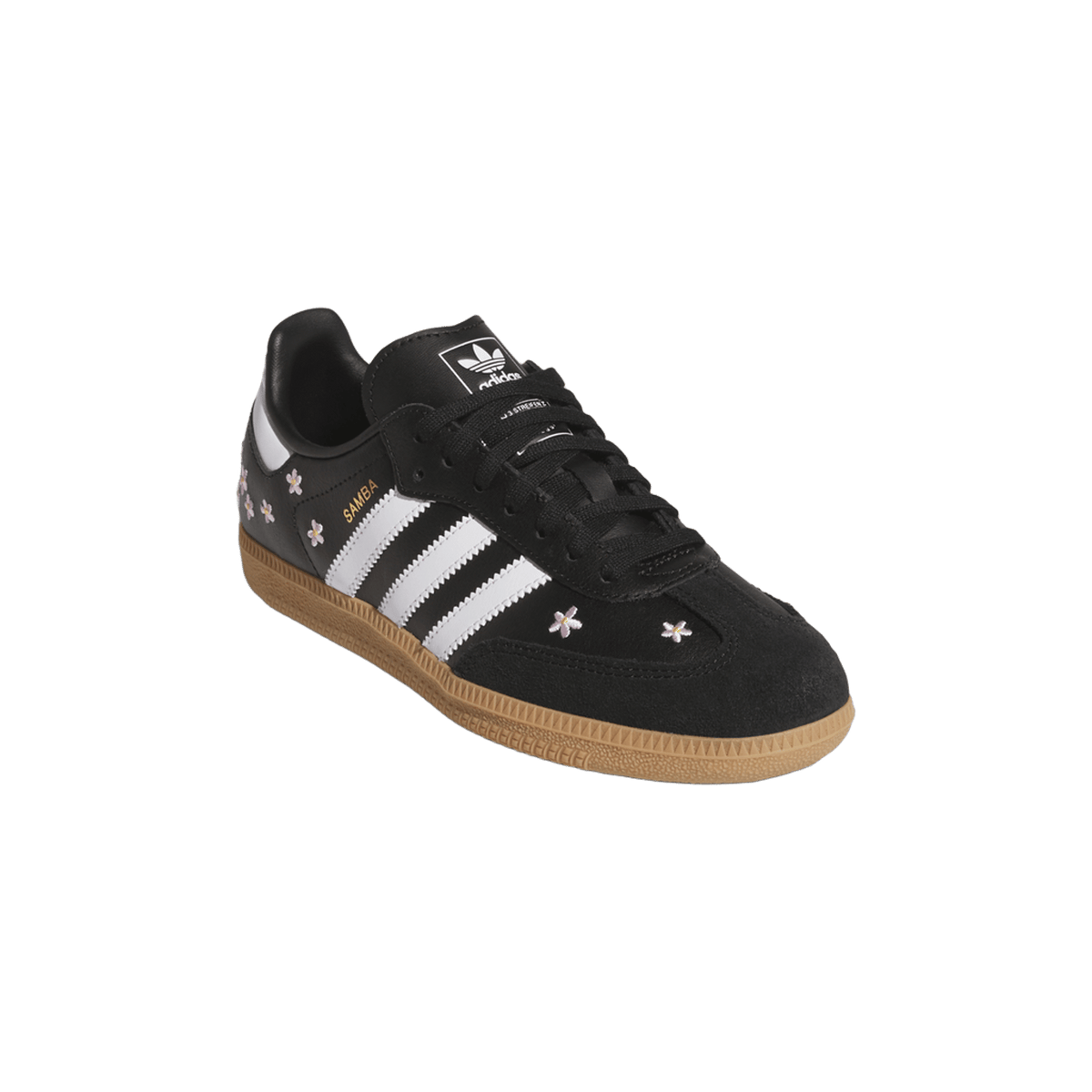 adidas Samba OG Black White Gum Floral Embroidery (GS)