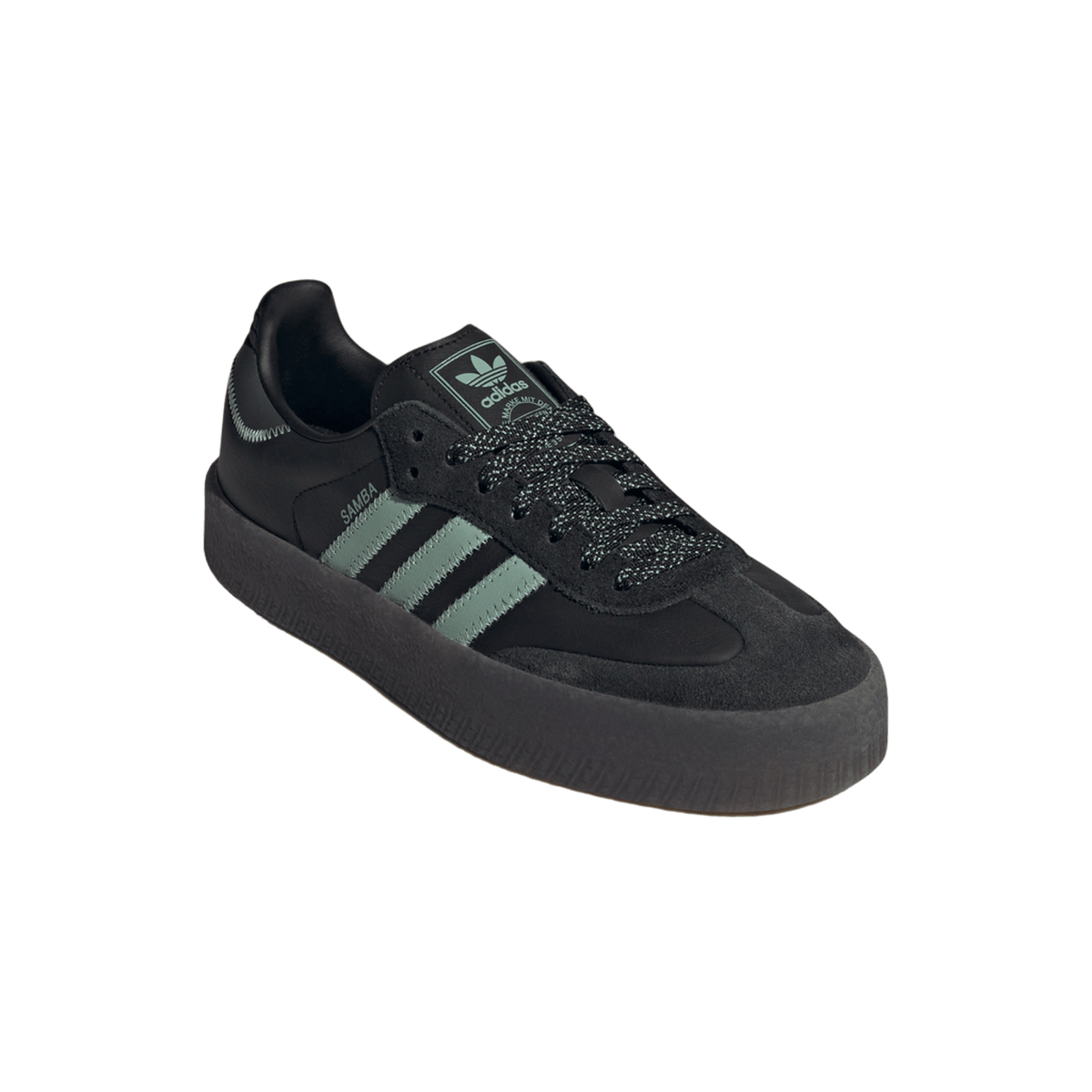 adidas Sambae Core Black Haze Green (Women's)