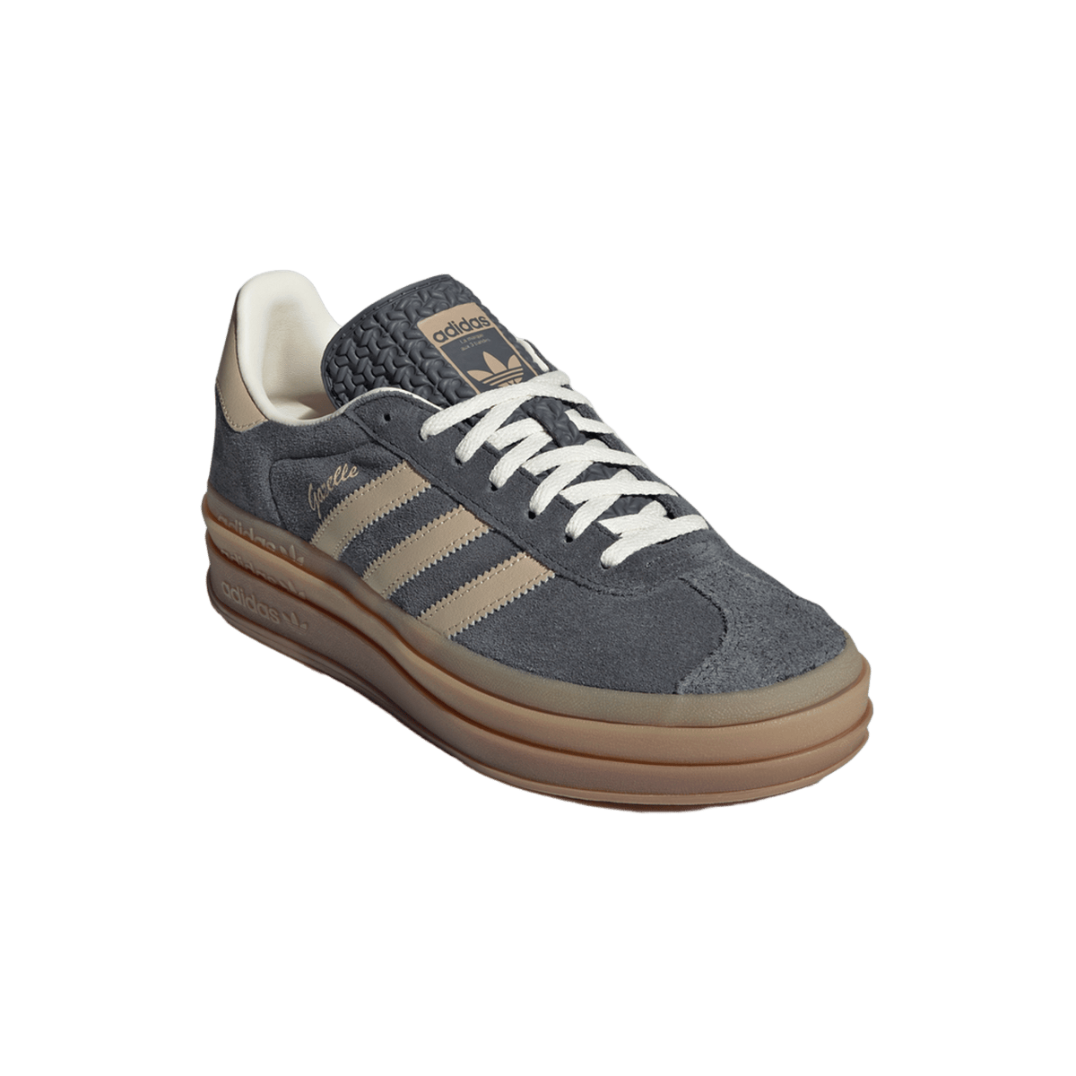 adidas Gazelle Bold Grey Magic Beige Gum (Women's)