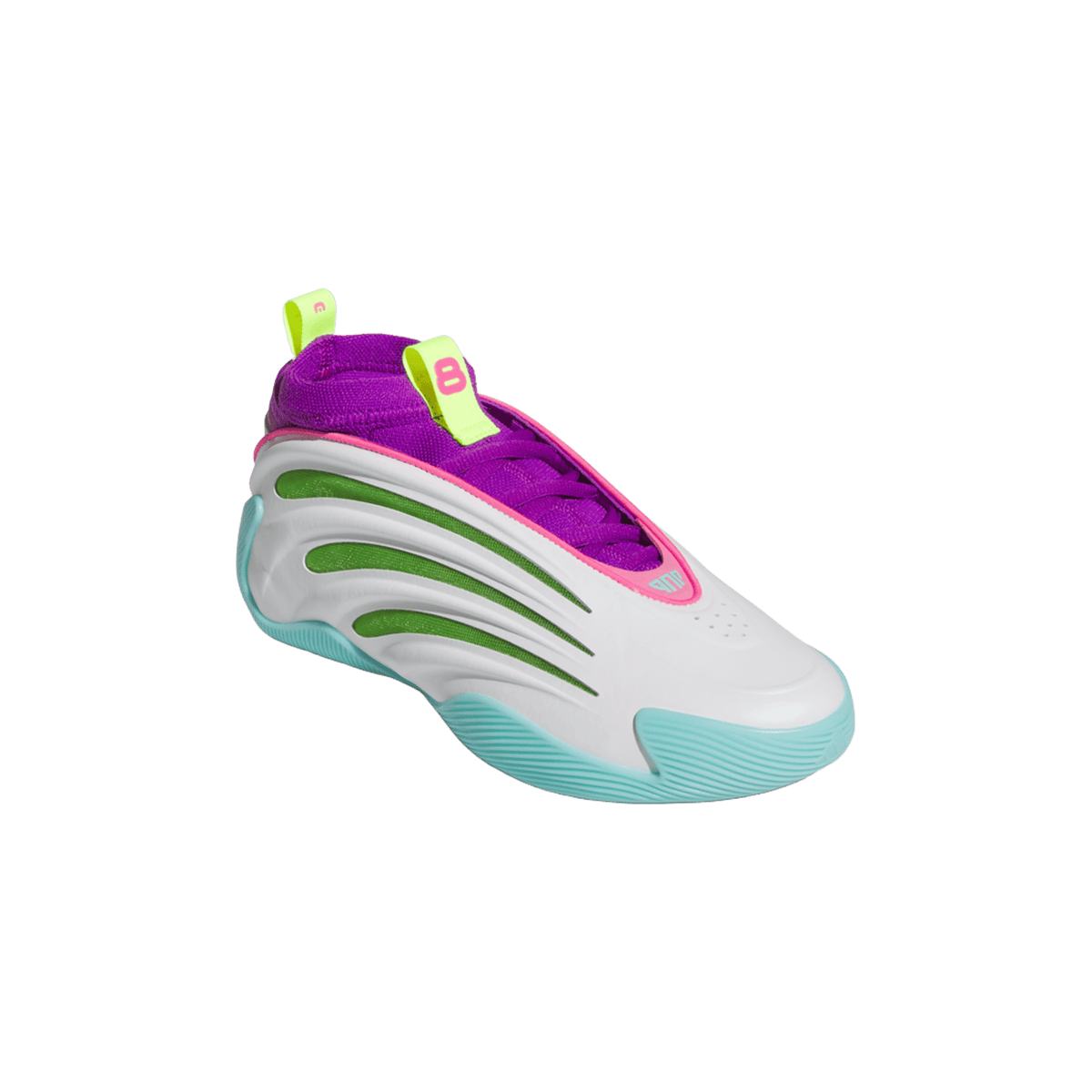 adidas Harden Vol. 9 Jalen Williams White Lucid Lime Pink