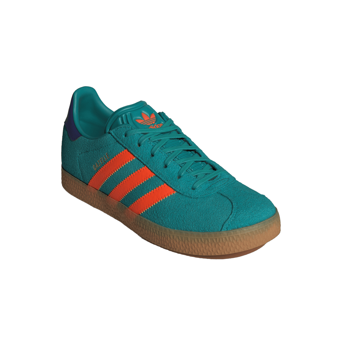 adidas Gazelle Pure Teal Impact Orange Collegiate Purple (GS)