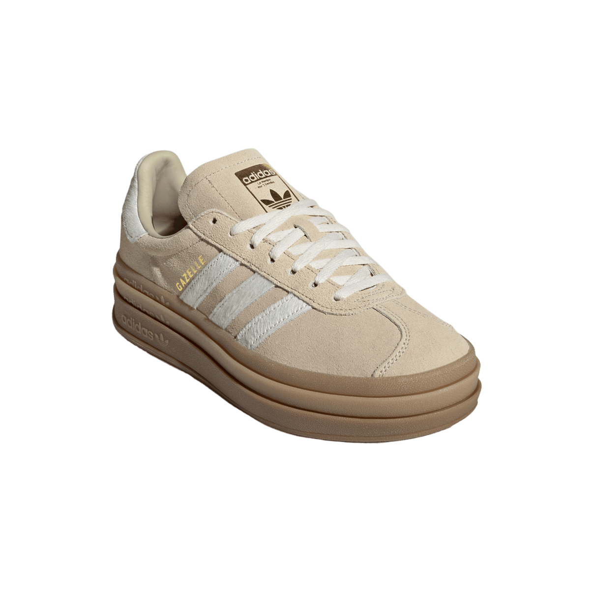 adidas Gazelle Bold Stone Khaki Cream White (Women's)