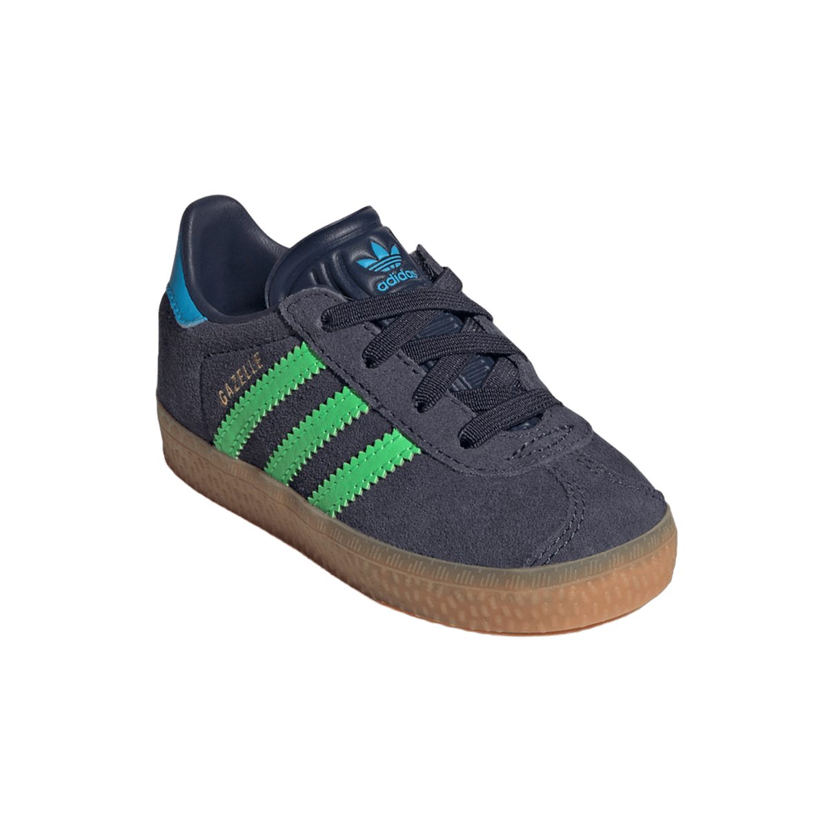 adidas Gazelle Comfort Closure Shadow Navy Screaming Green (TD)
