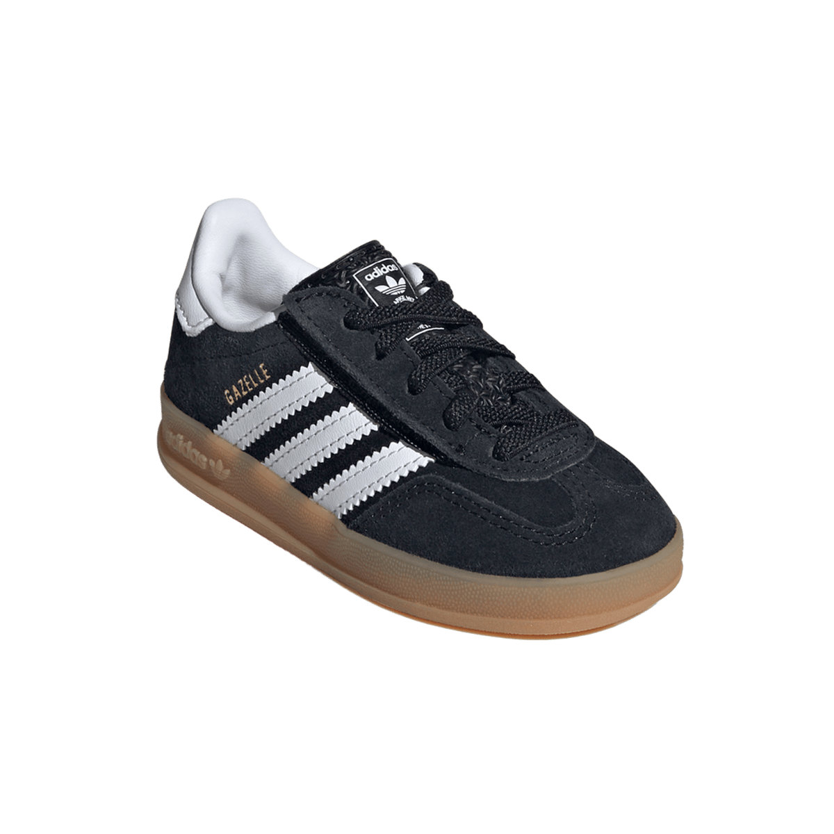 adidas Gazelle Indoor Comfort Closure Black White Gum (TD)