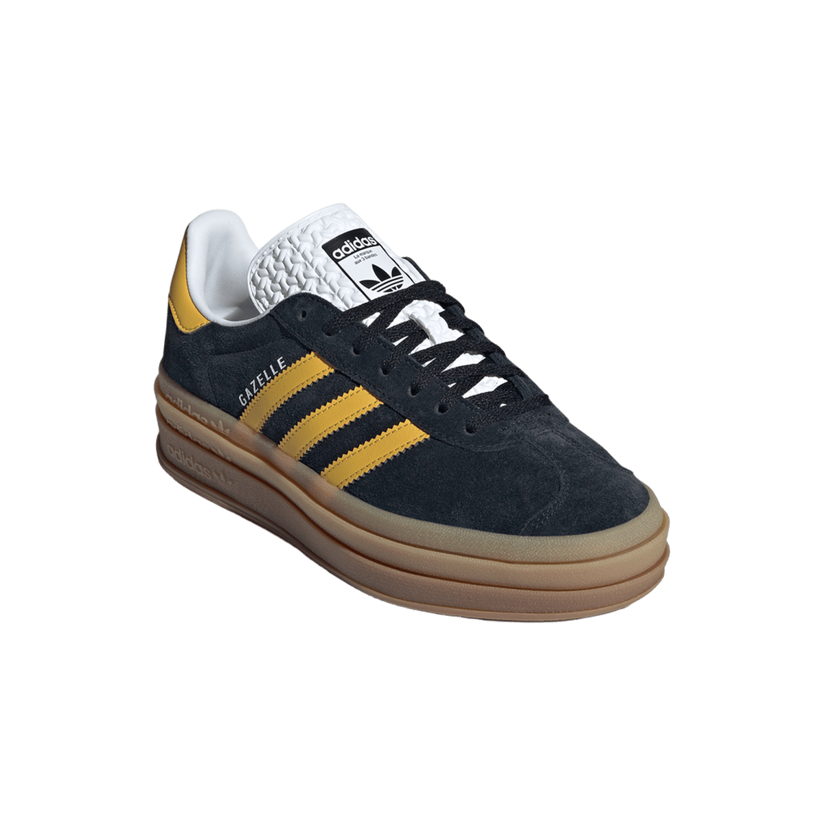 adidas Gazelle Bold Black Bold Gold (Women's)