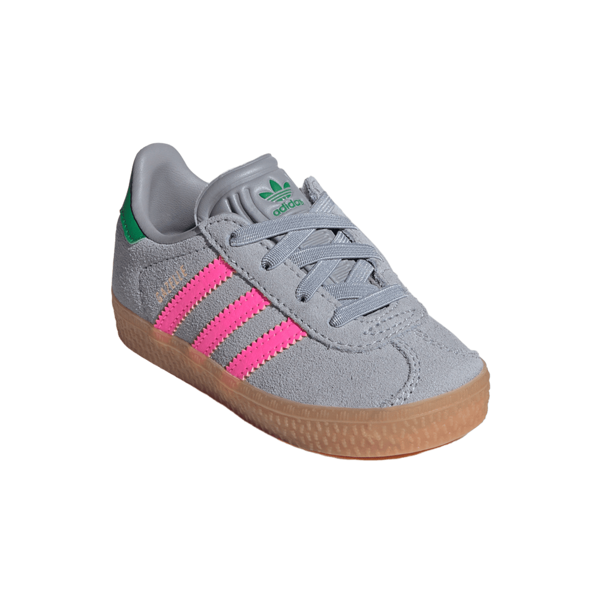 adidas Gazelle Comfort Closure Halo Silver Lucid Pink Green (TD)
